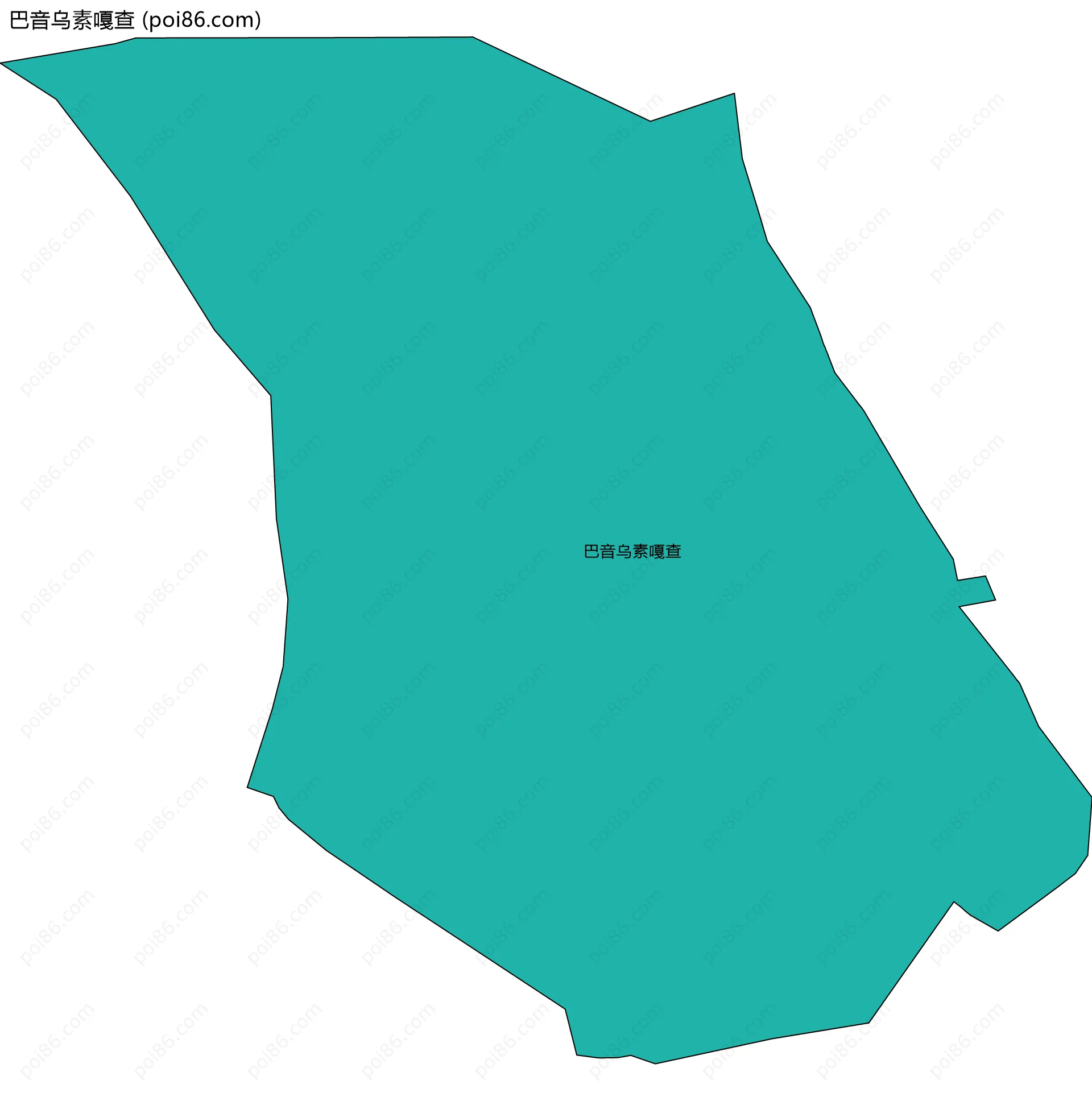 巴音乌素嘎查边界地图
