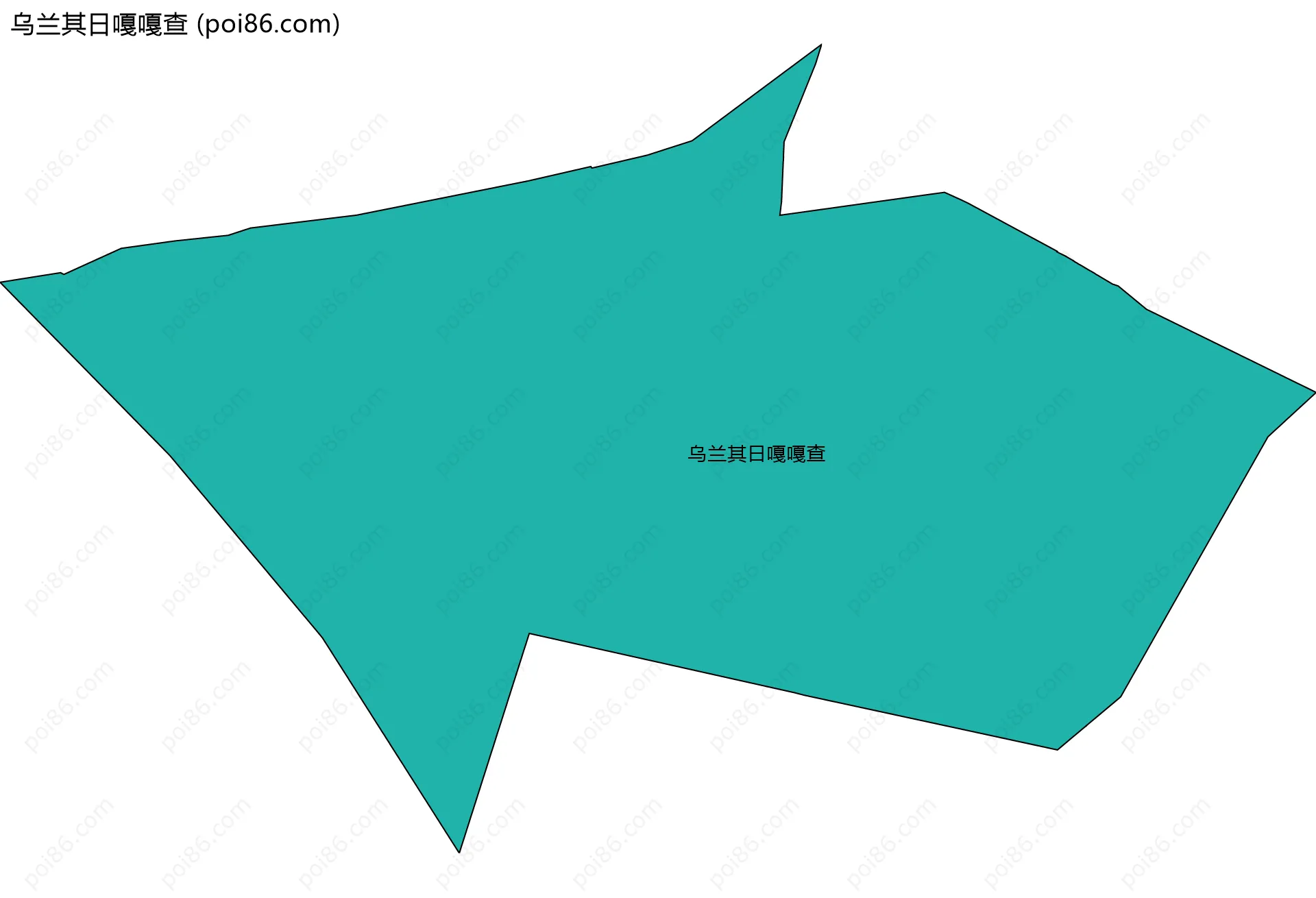 乌兰其日嘎嘎查边界地图