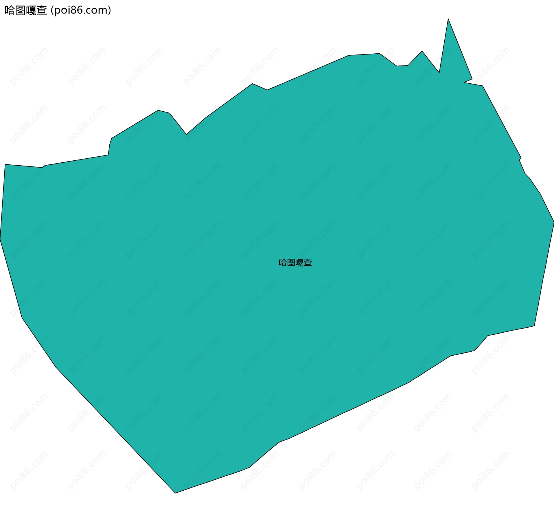 哈图嘎查边界地图