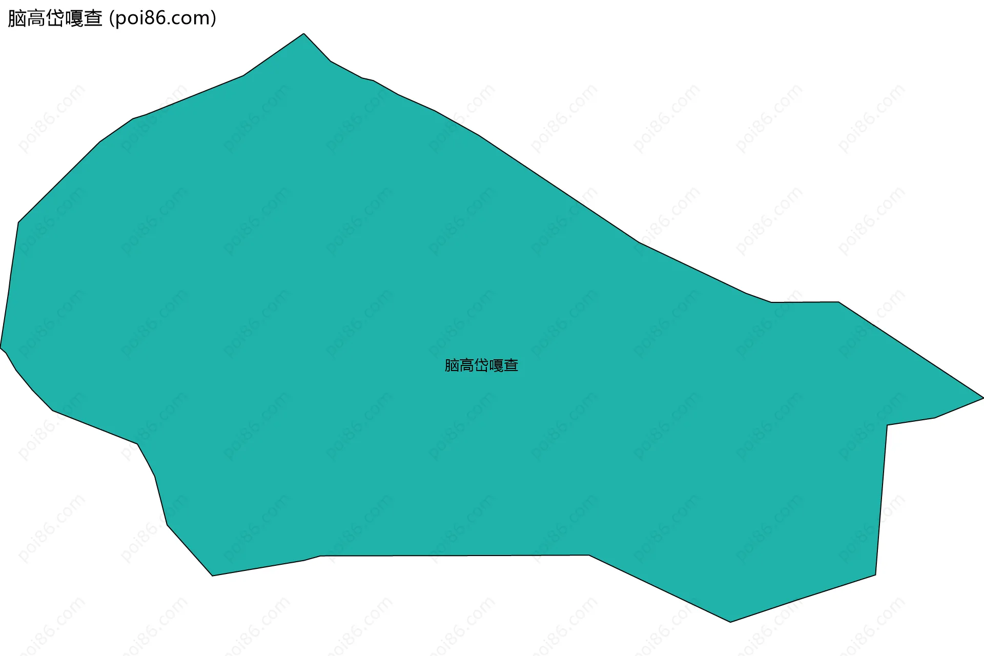 脑高岱嘎查边界地图