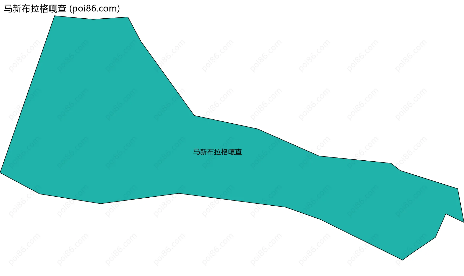 马新布拉格嘎查边界地图