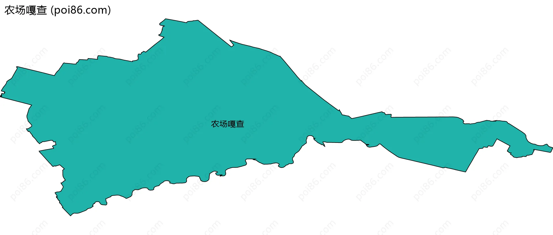 农场嘎查边界地图