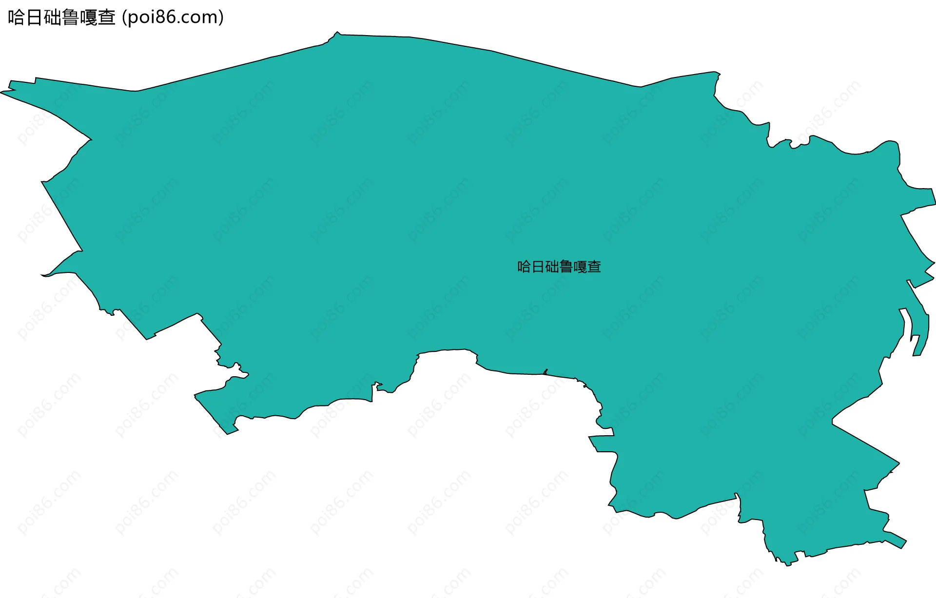 哈日础鲁嘎查边界地图