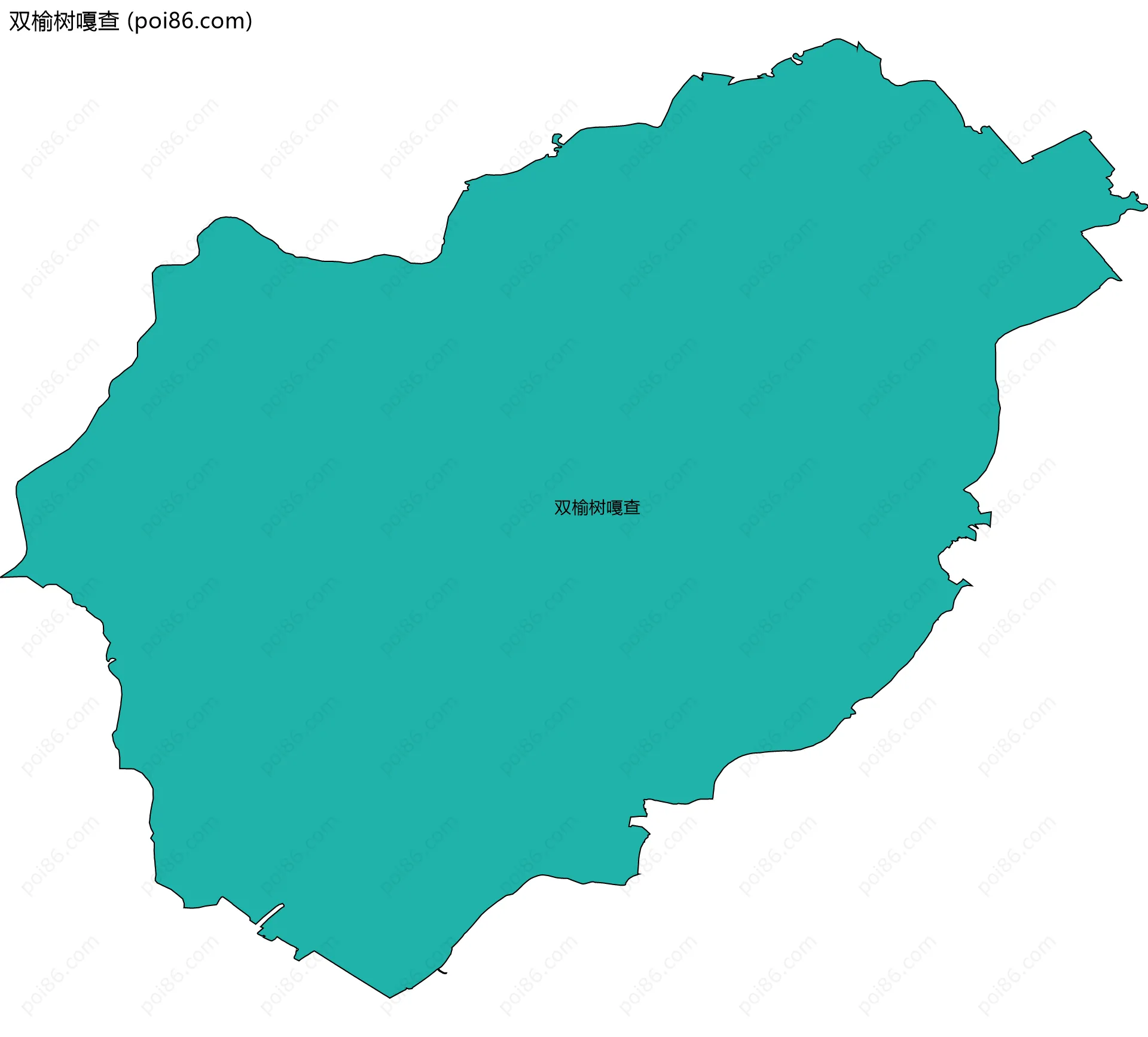 双榆树嘎查边界地图