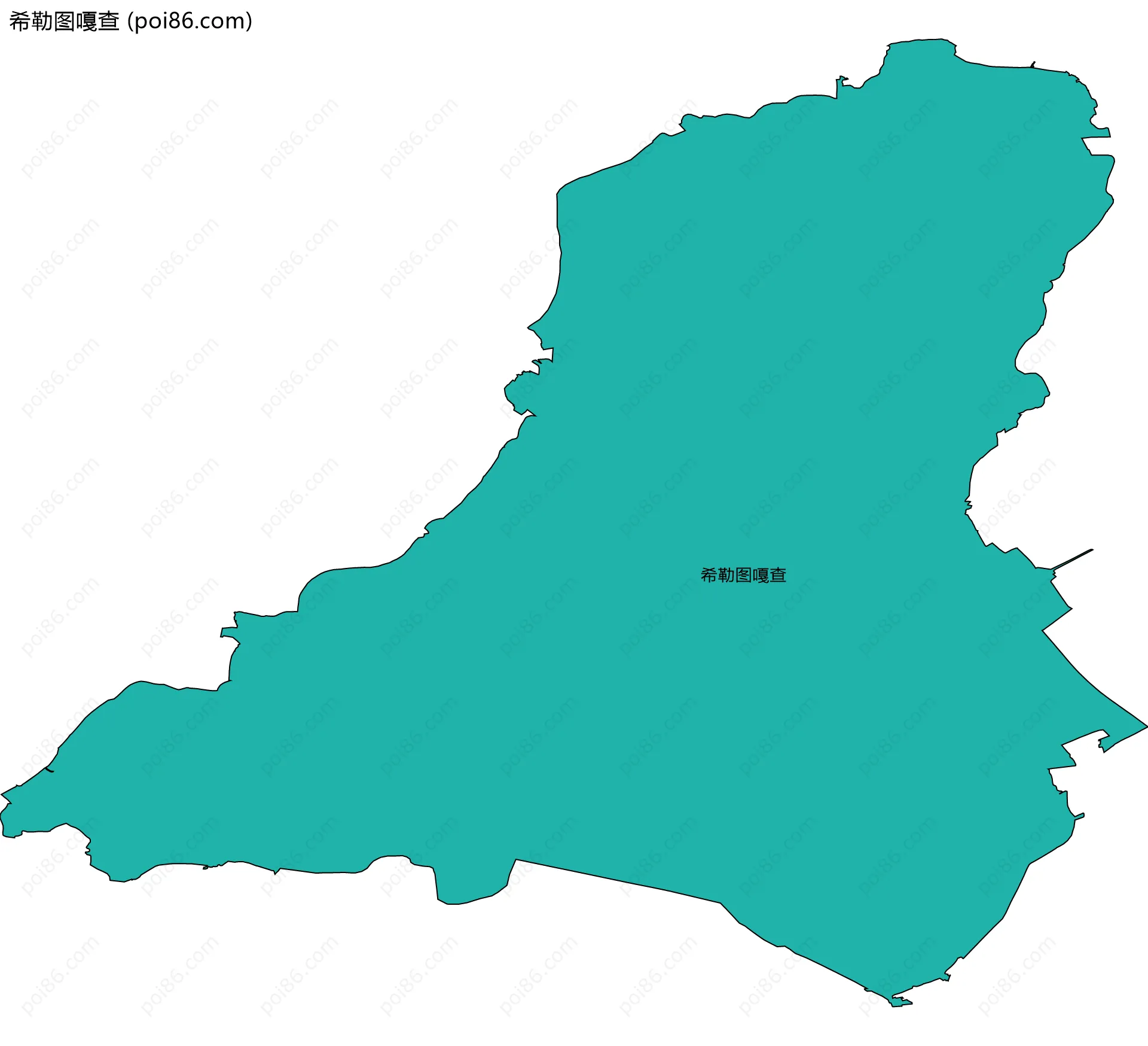 希勒图嘎查边界地图