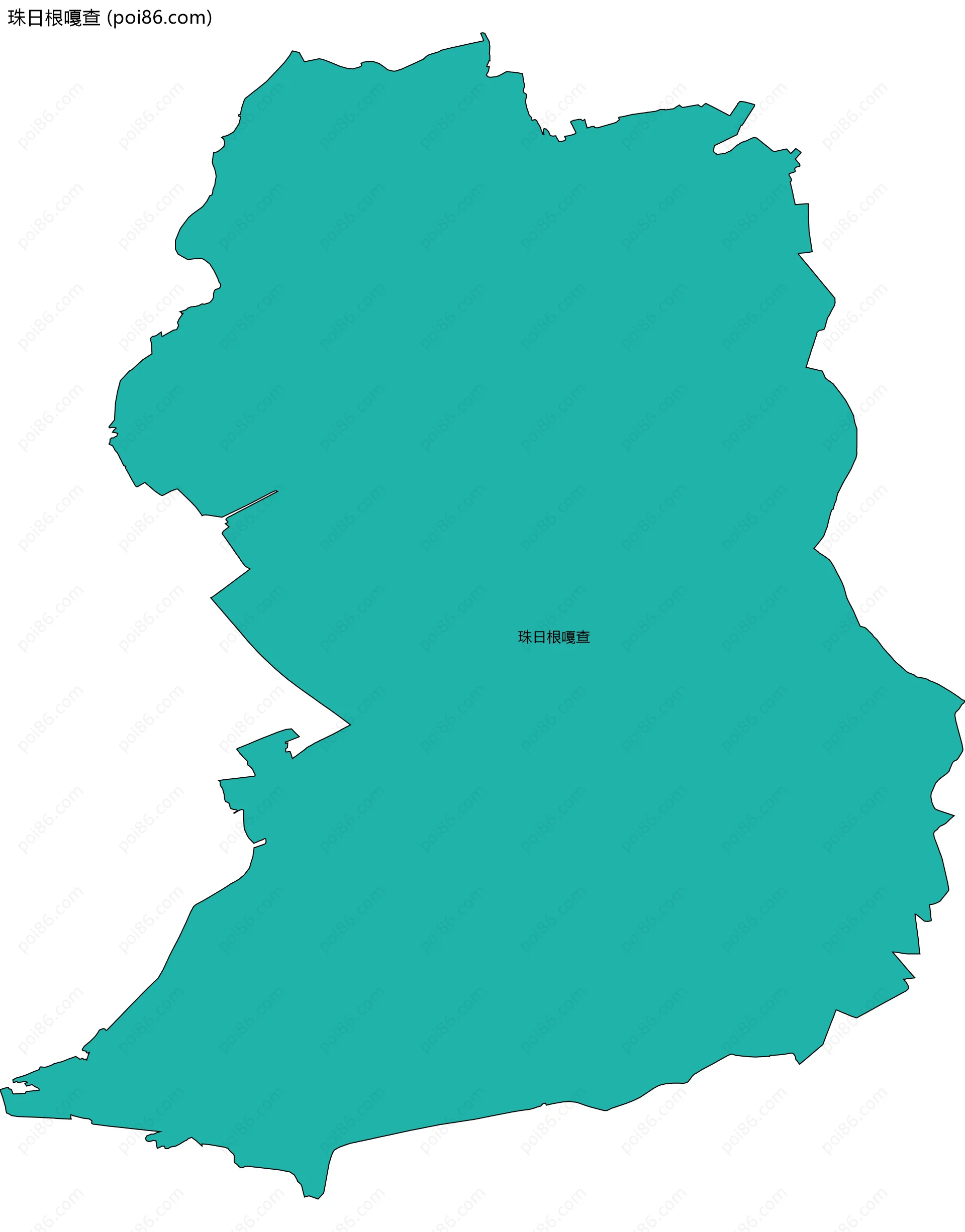 珠日根嘎查边界地图