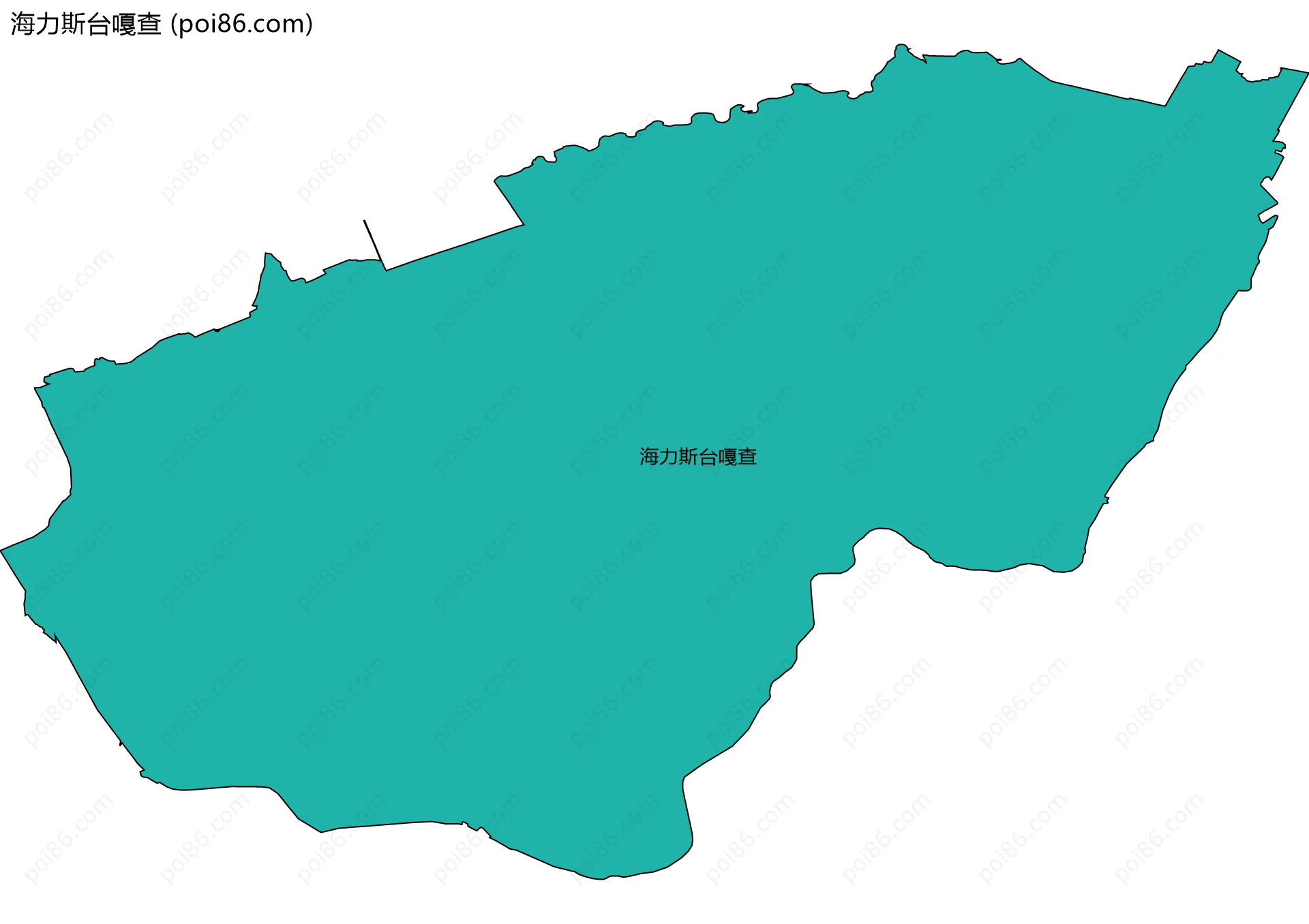 海力斯台嘎查边界地图