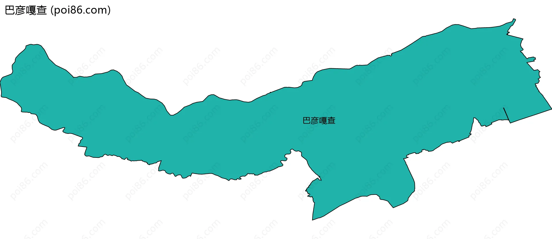 巴彦嘎查边界地图