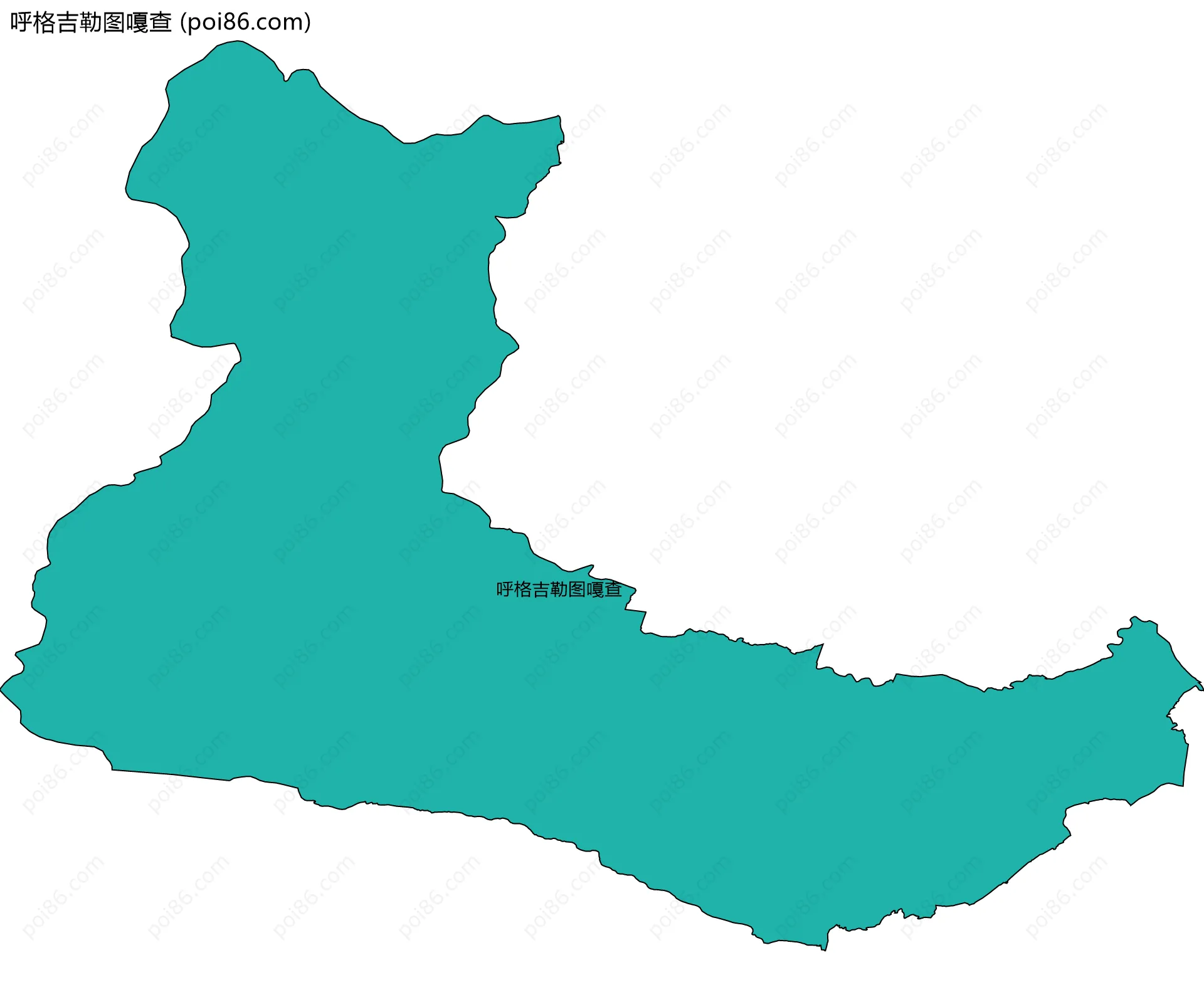 呼格吉勒图嘎查边界地图