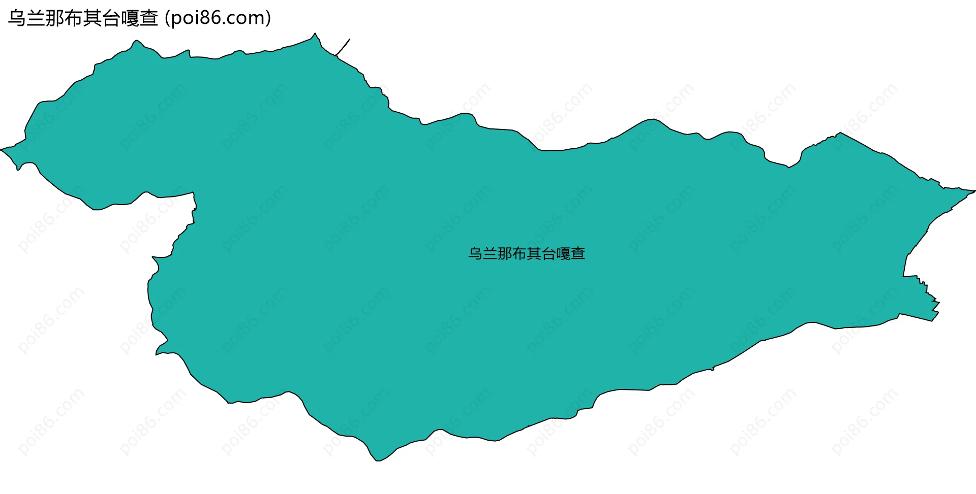 乌兰那布其台嘎查边界地图