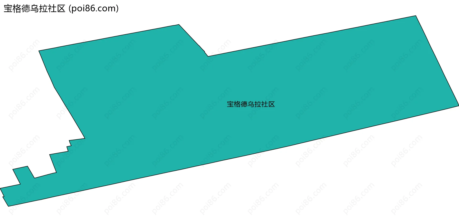 宝格德乌拉社区边界地图