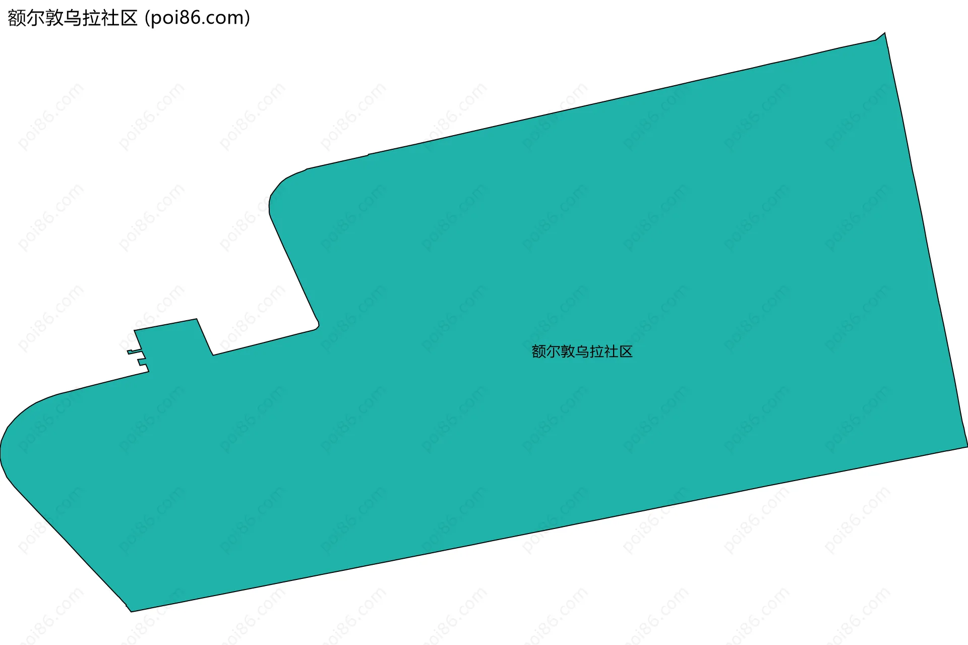 额尔敦乌拉社区边界地图