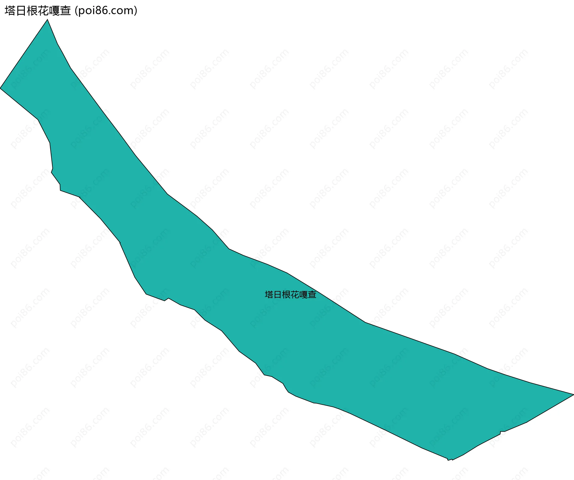 塔日根花嘎查边界地图