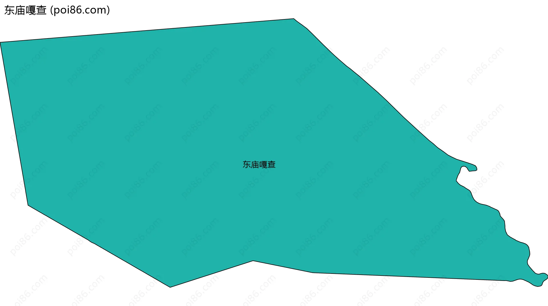 东庙嘎查边界地图