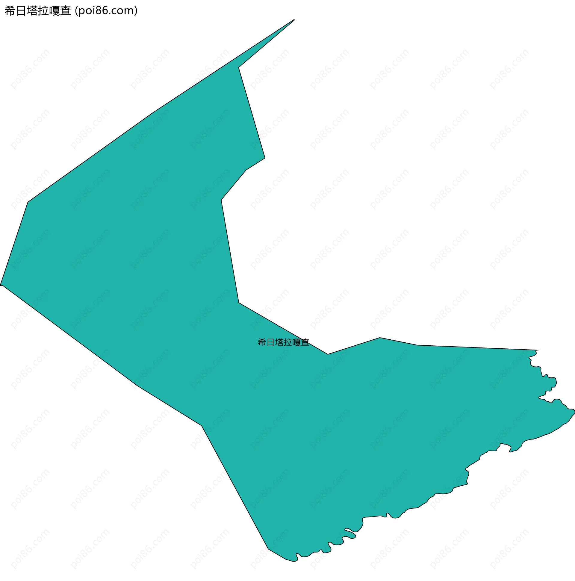 希日塔拉嘎查边界地图