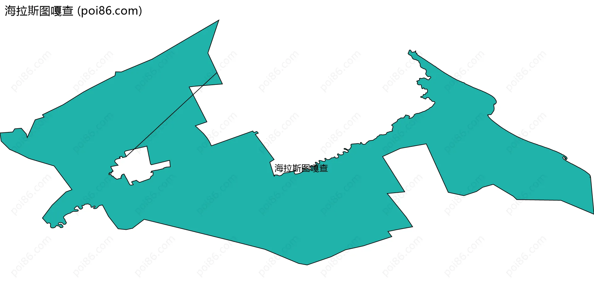 海拉斯图嘎查边界地图