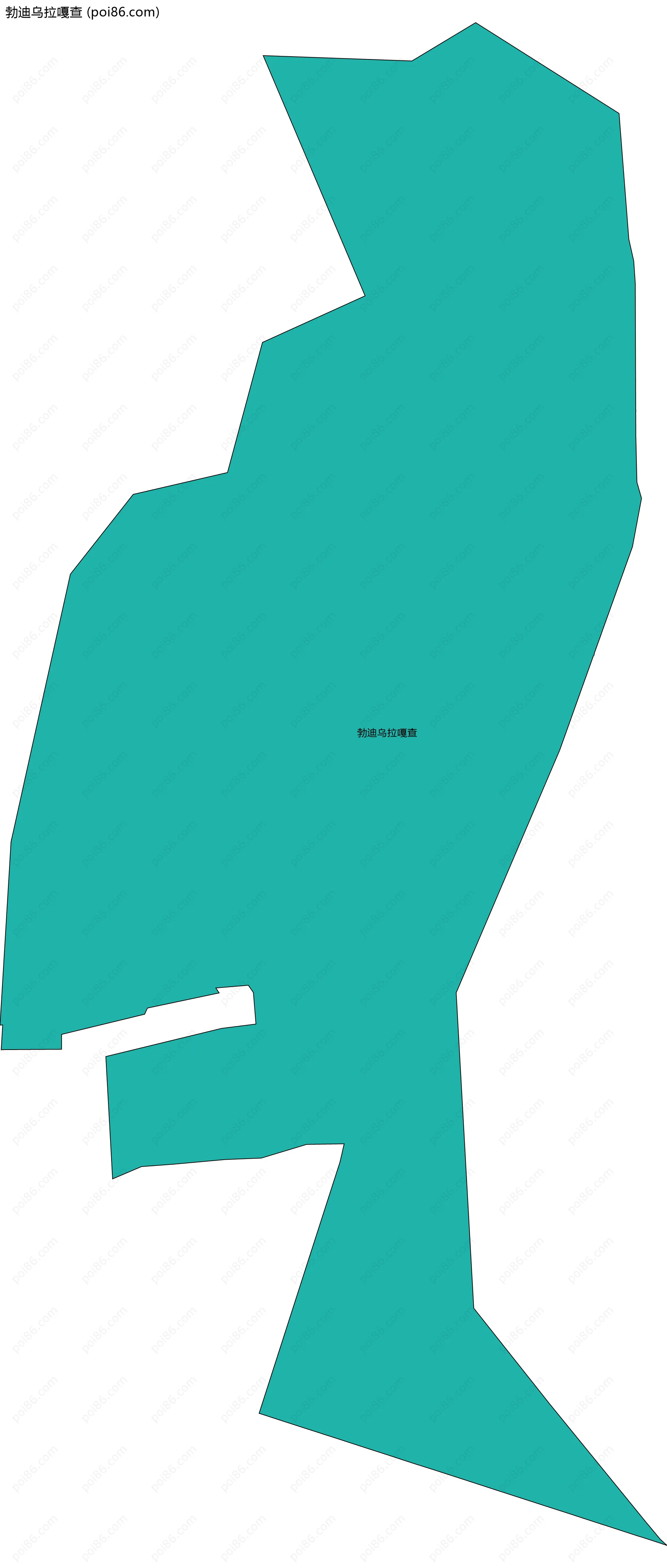 勃迪乌拉嘎查边界地图