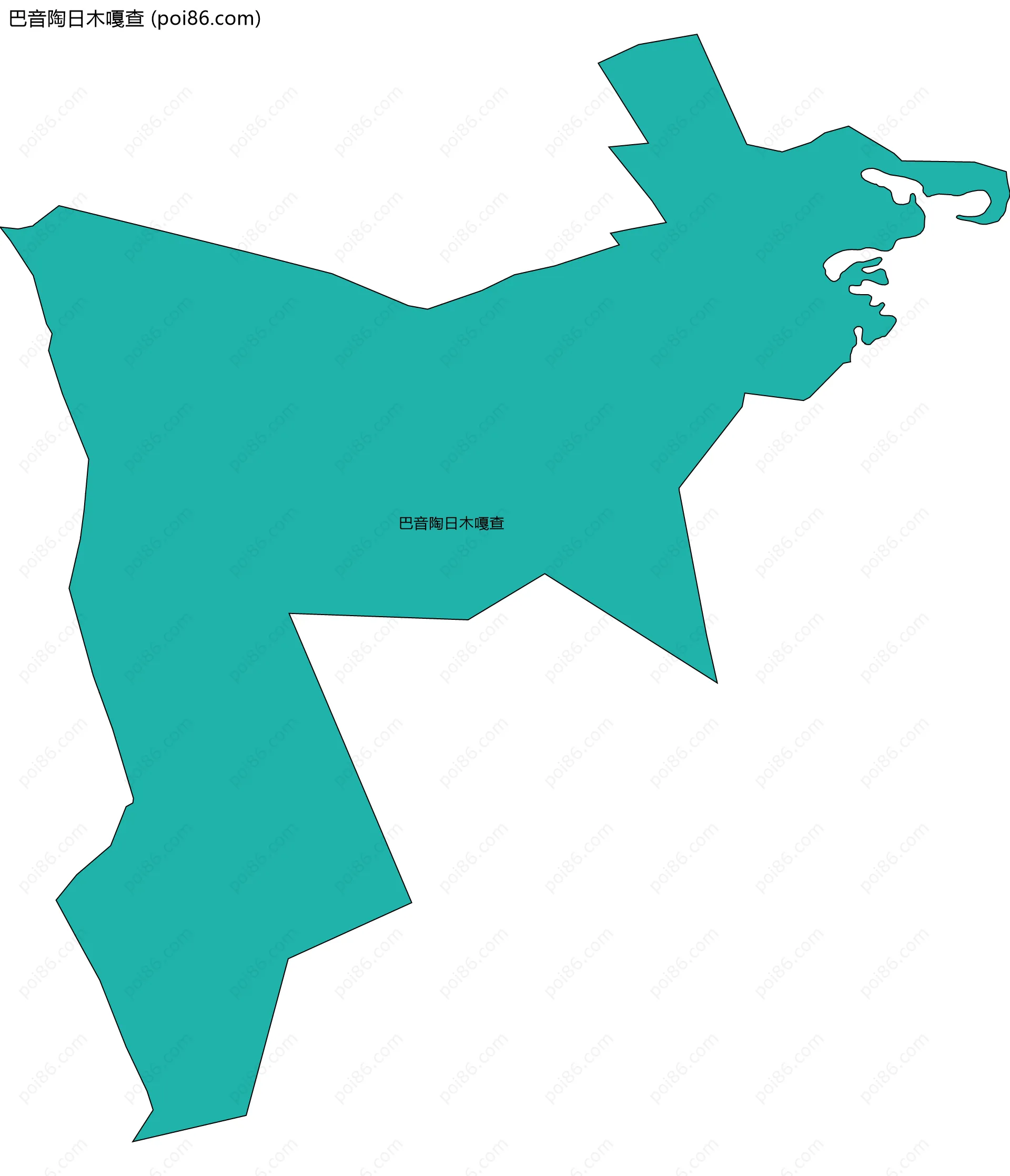 巴音陶日木嘎查边界地图