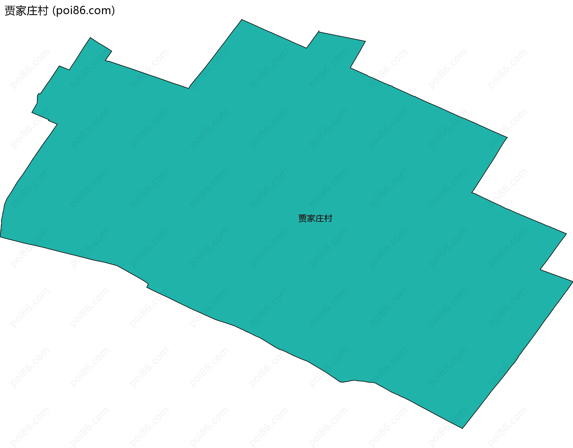 贾家庄村边界地图