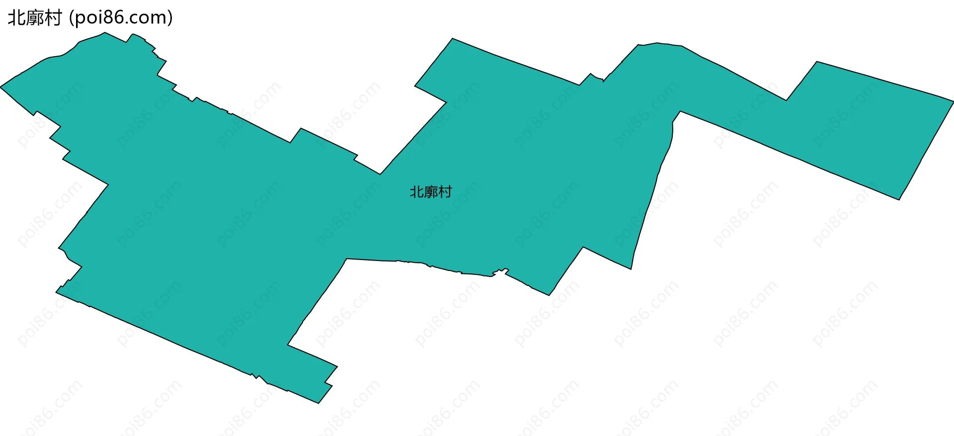 北廓村边界地图