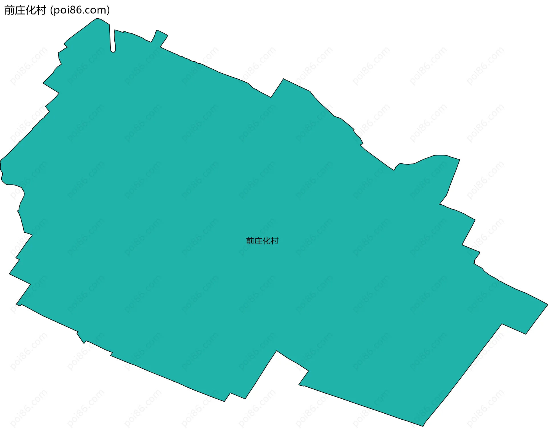 前庄化村边界地图