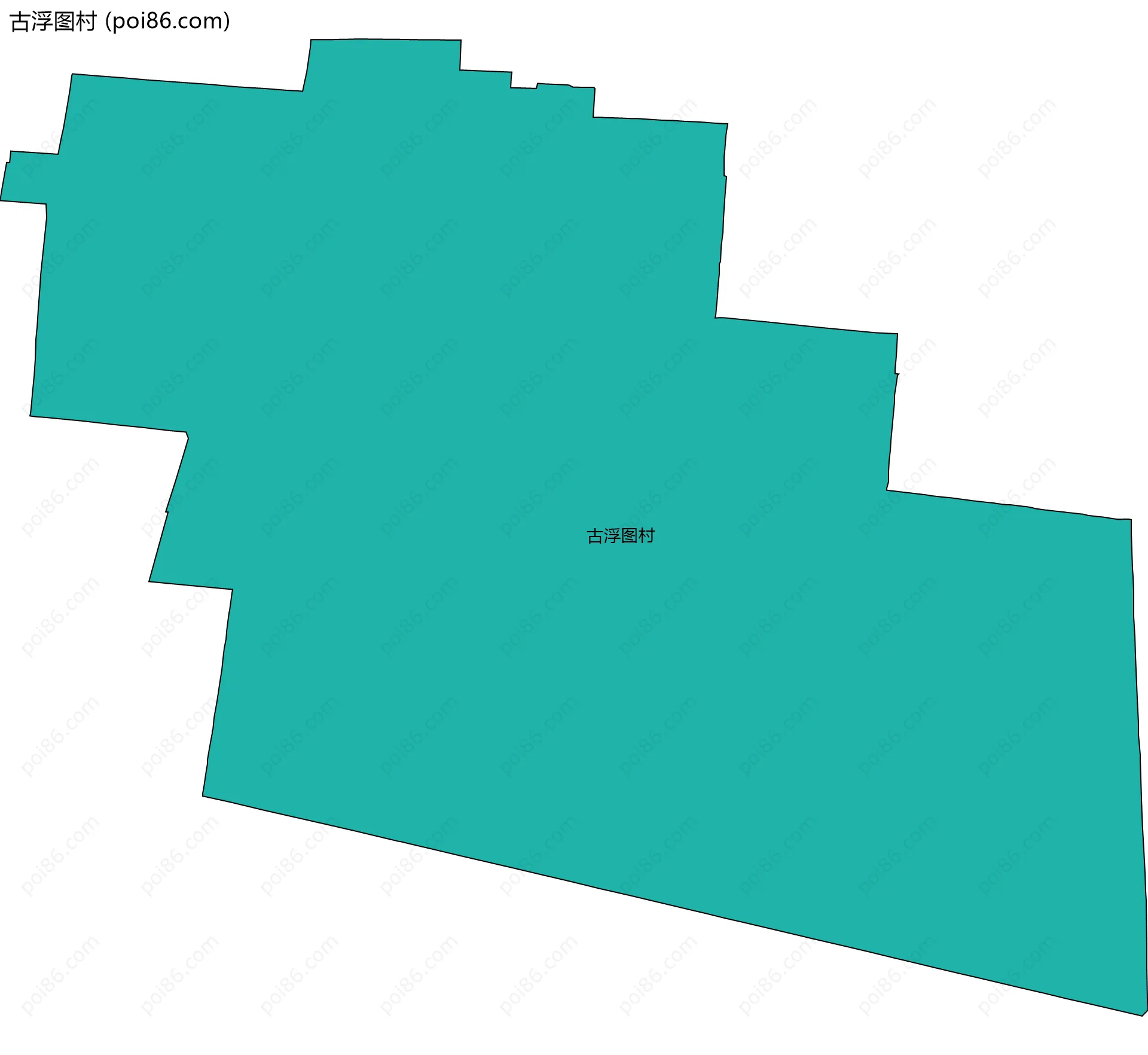 古浮图村边界地图