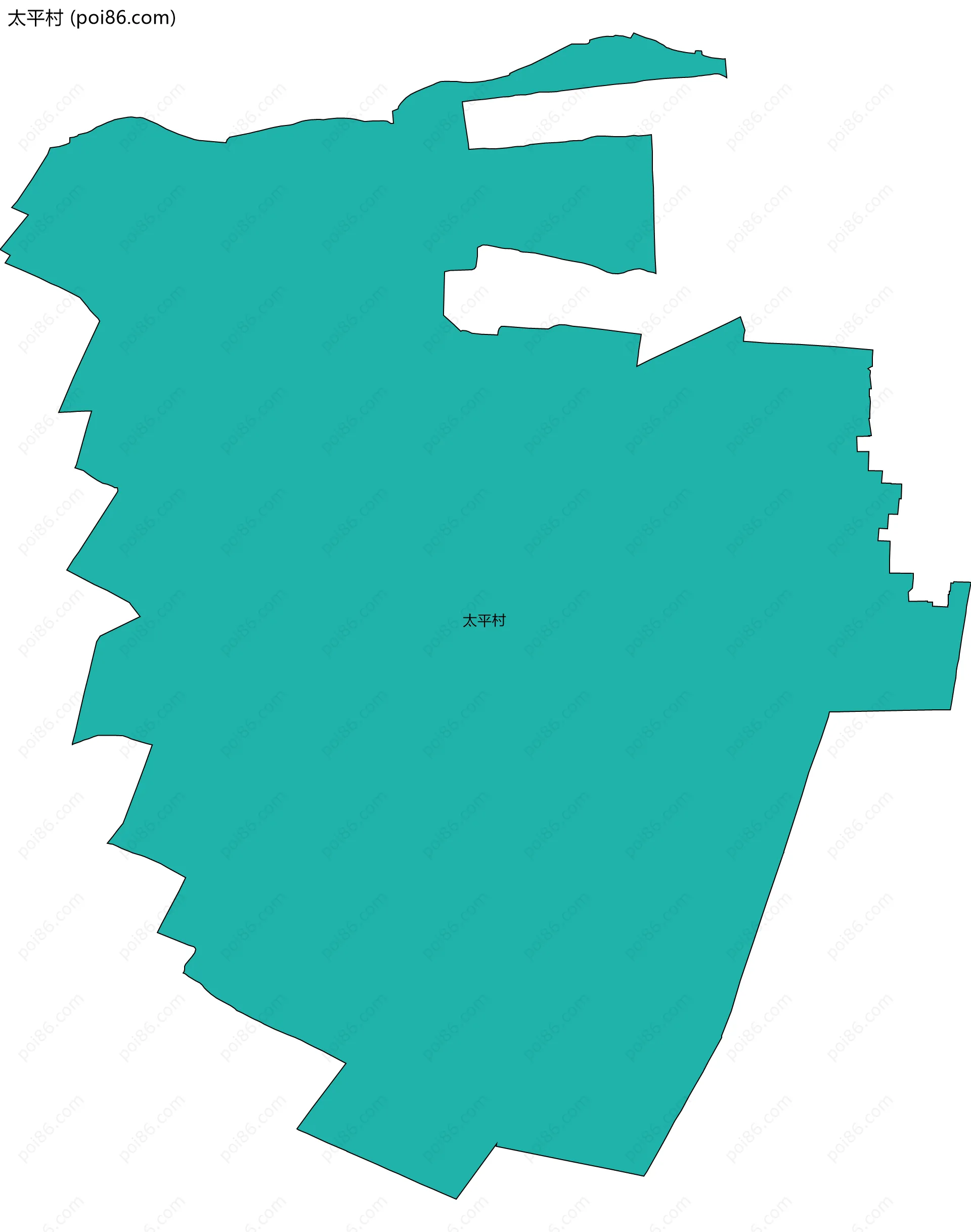 太平村边界地图