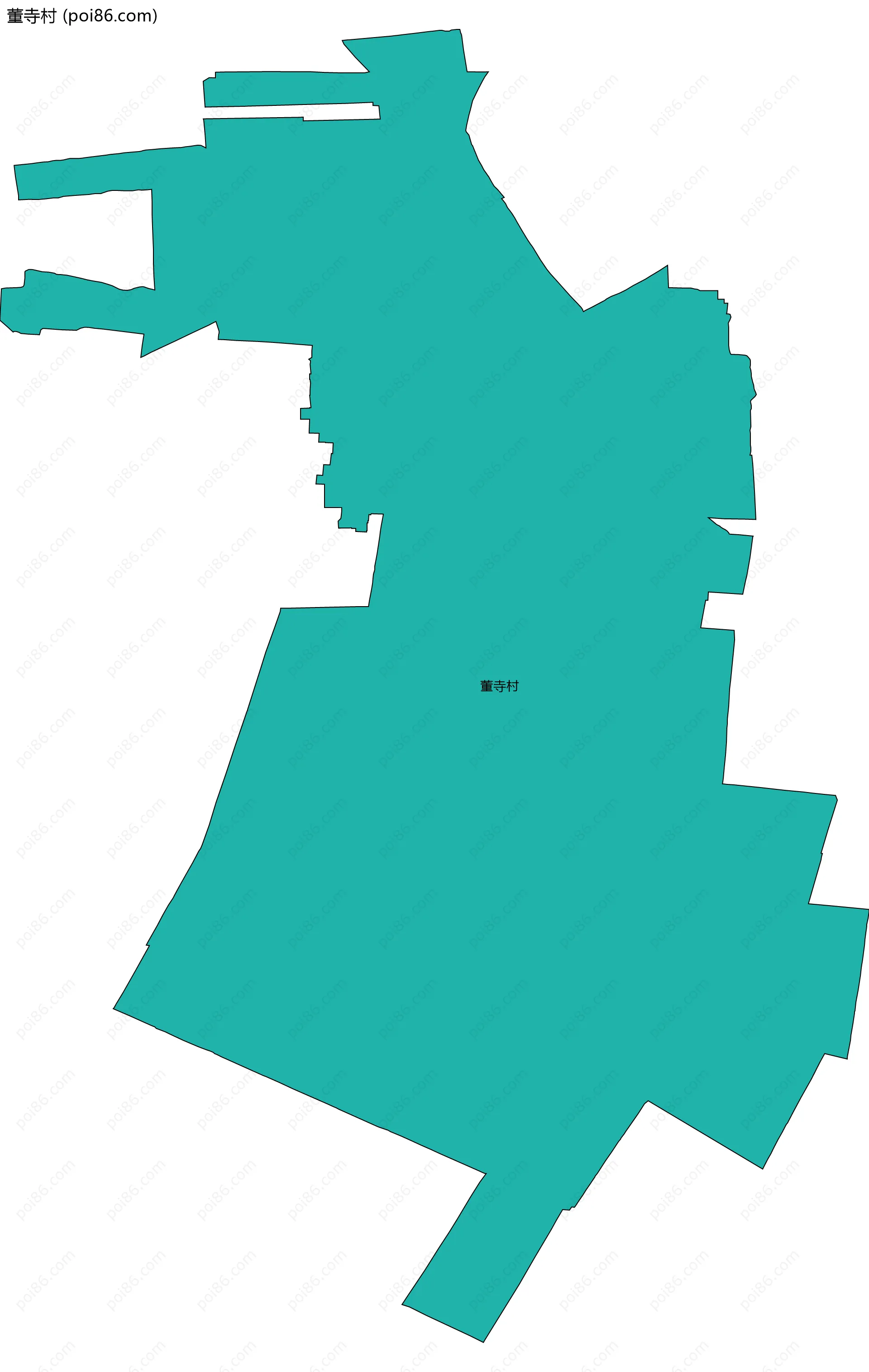 董寺村边界地图