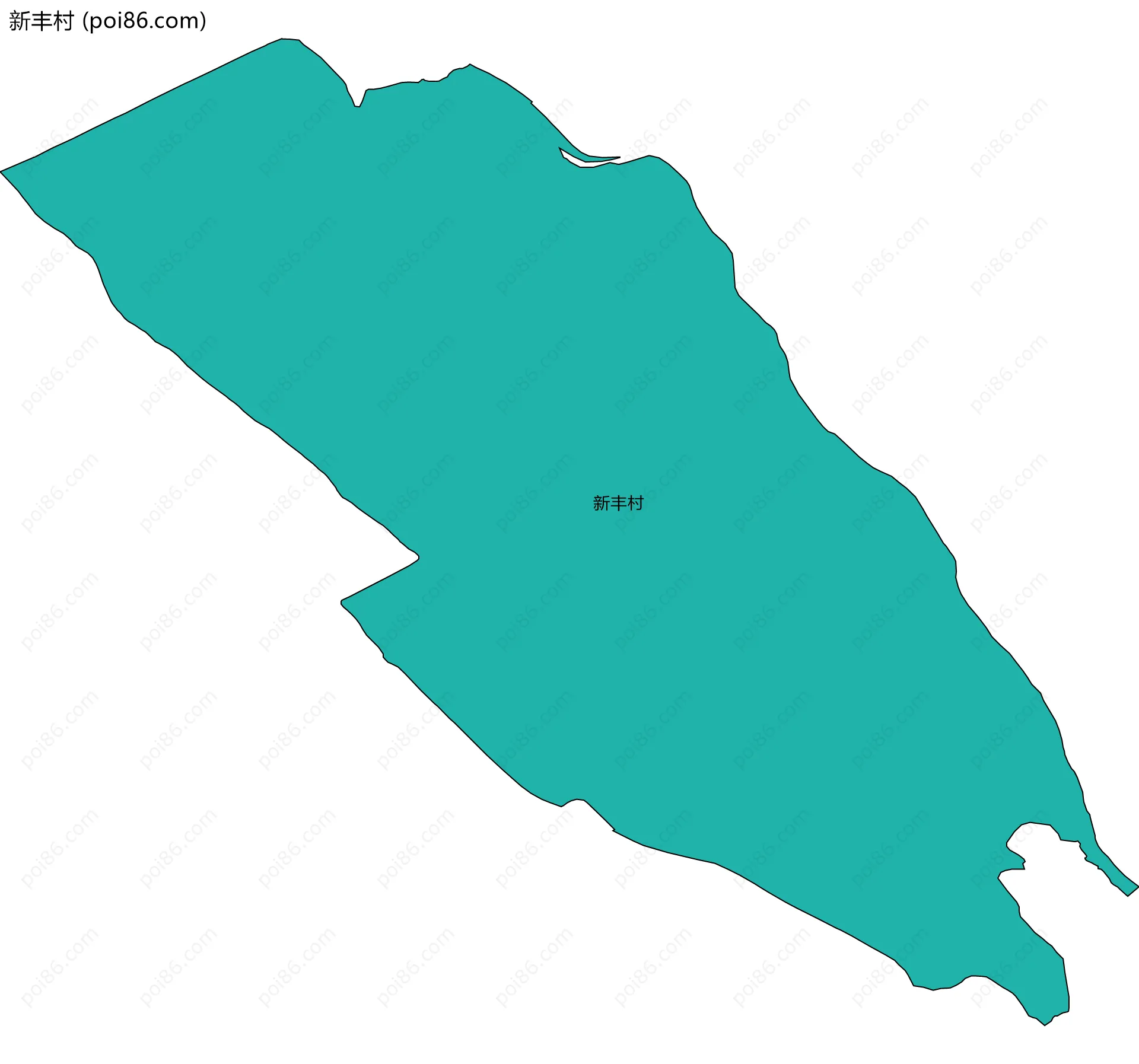 新丰村边界地图