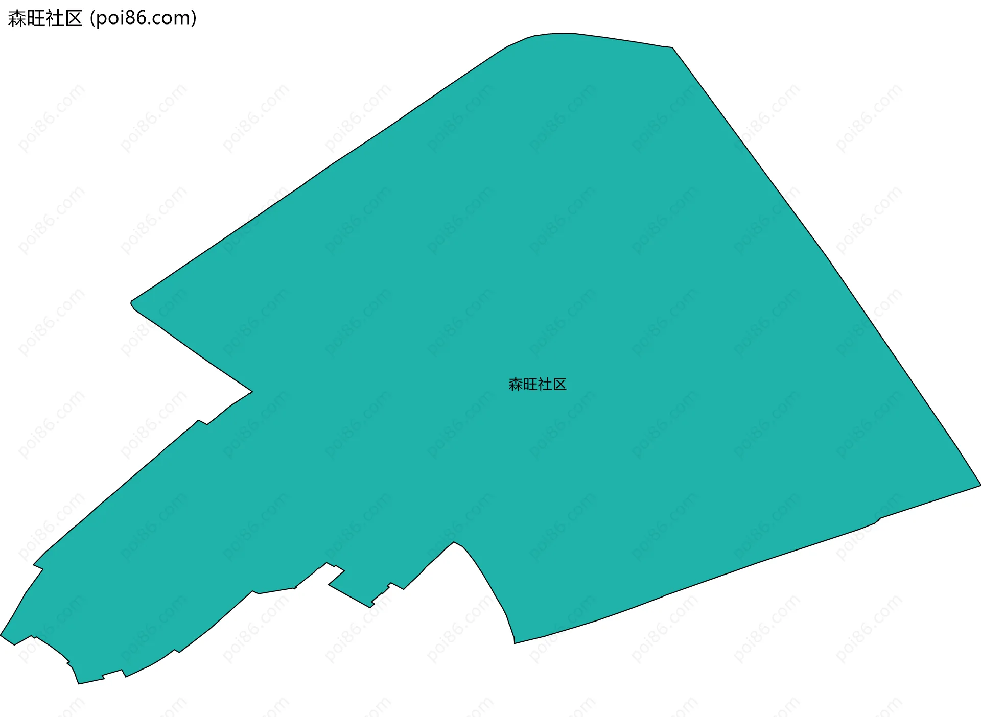森旺社区边界地图