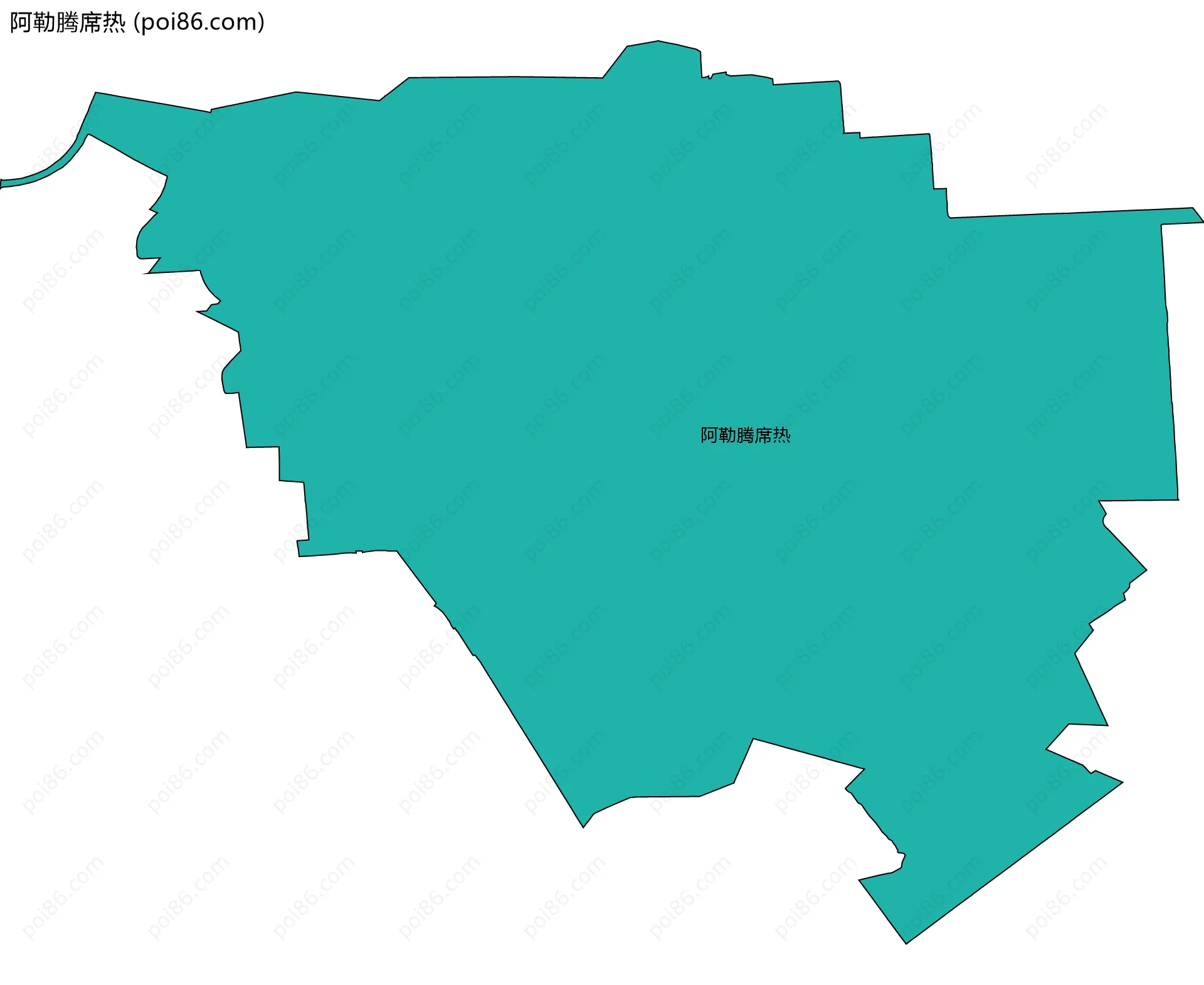 阿勒腾席热边界地图