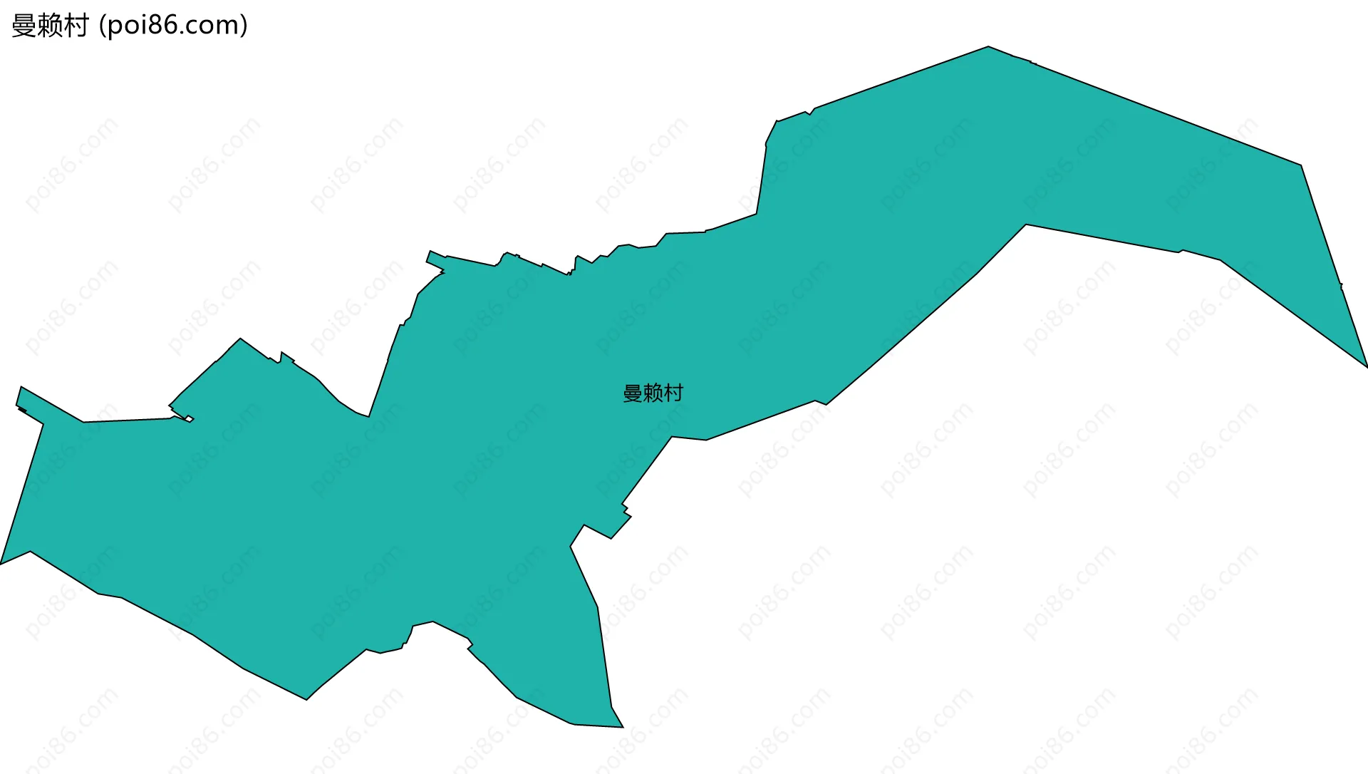 曼赖村边界地图