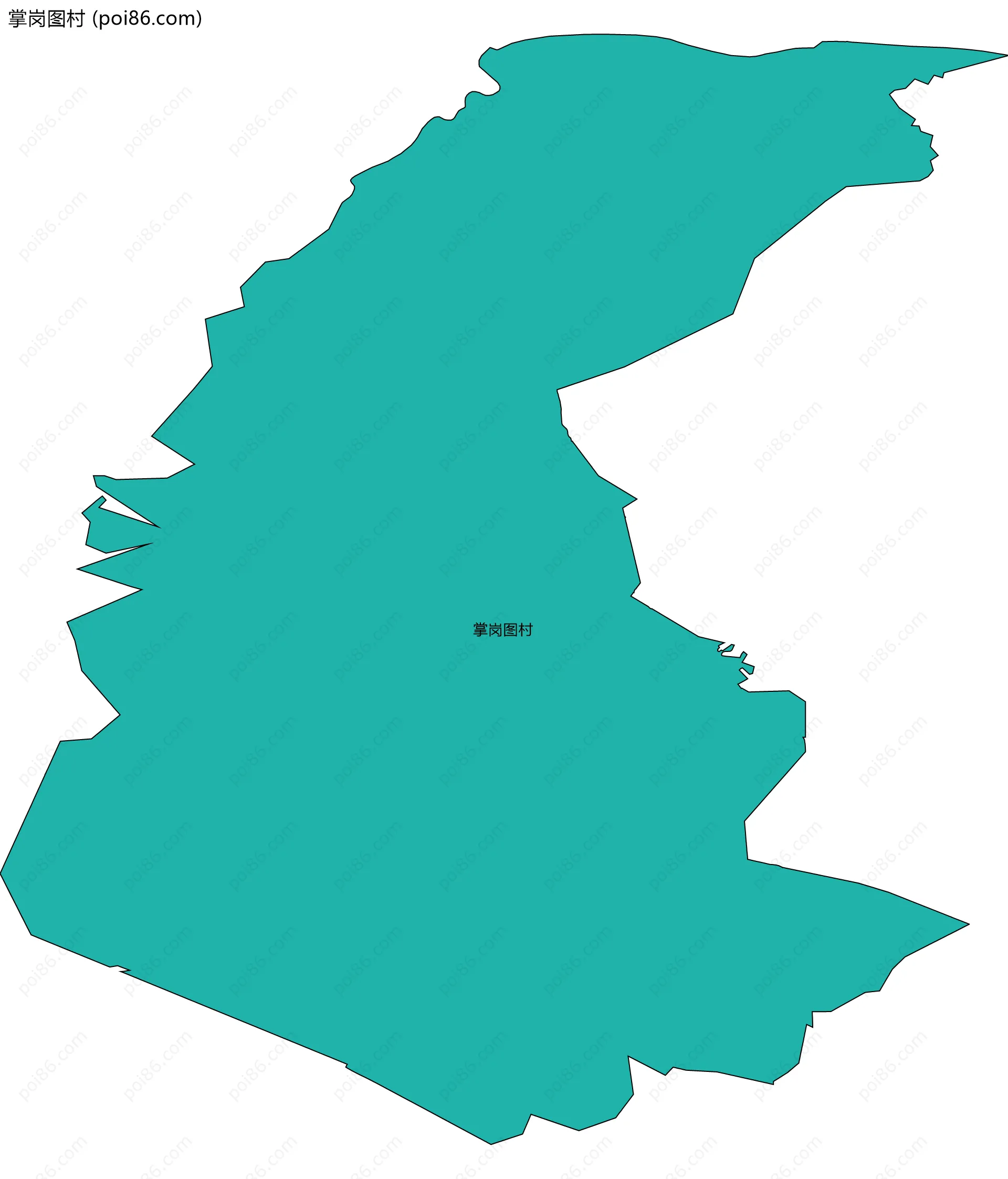 掌岗图村边界地图