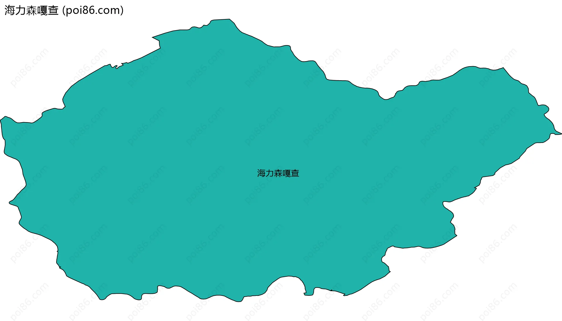 海力森嘎查边界地图