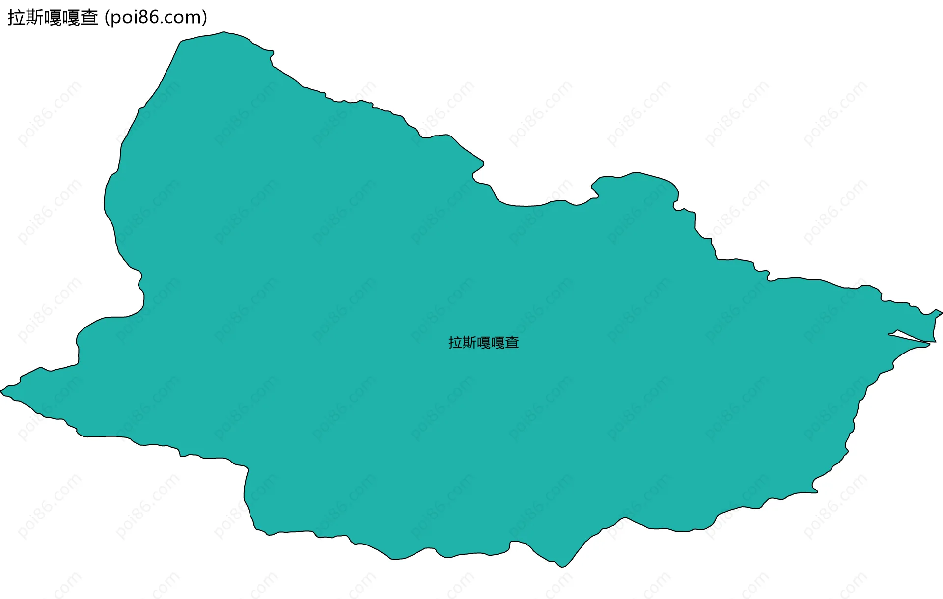 拉斯嘎嘎查边界地图