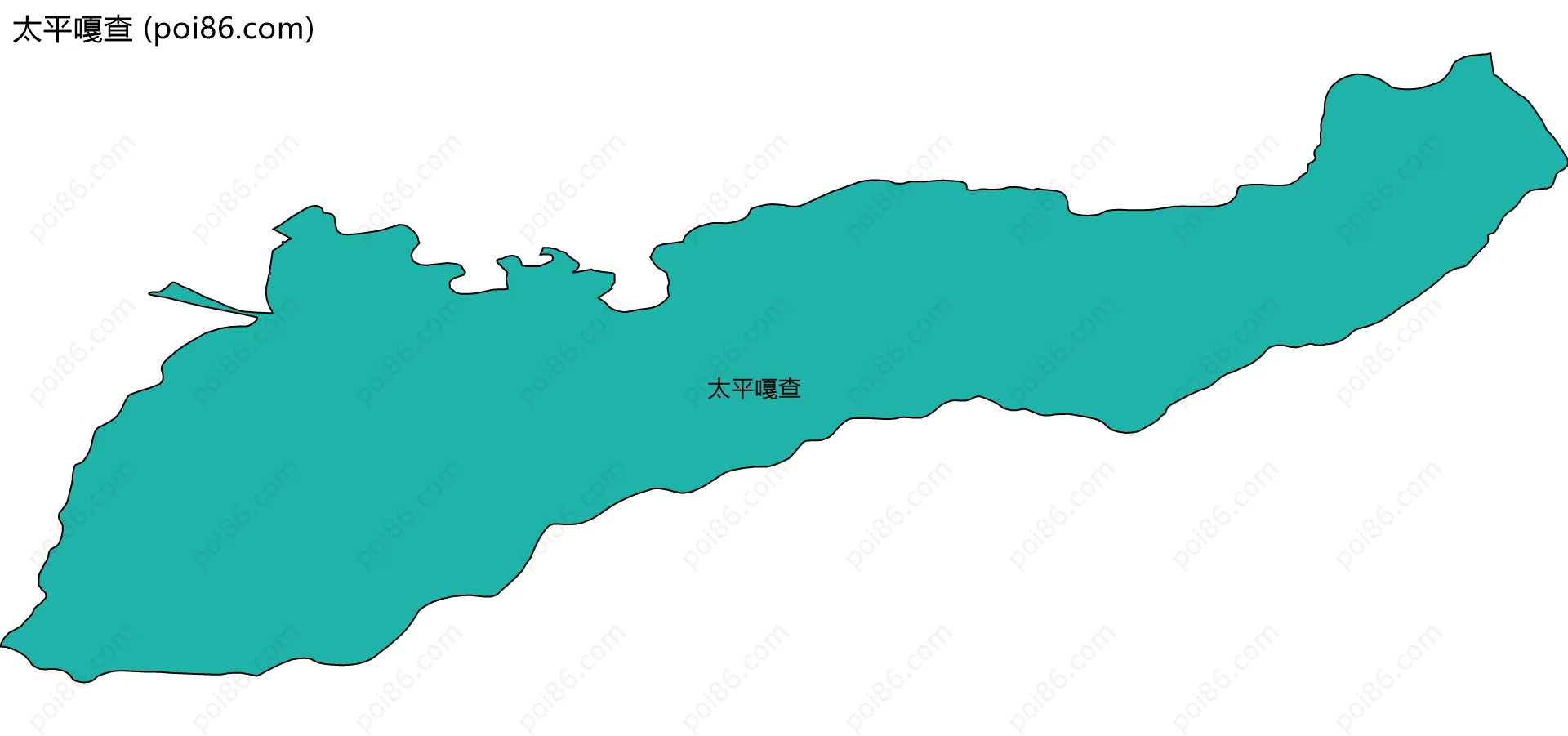 太平嘎查边界地图