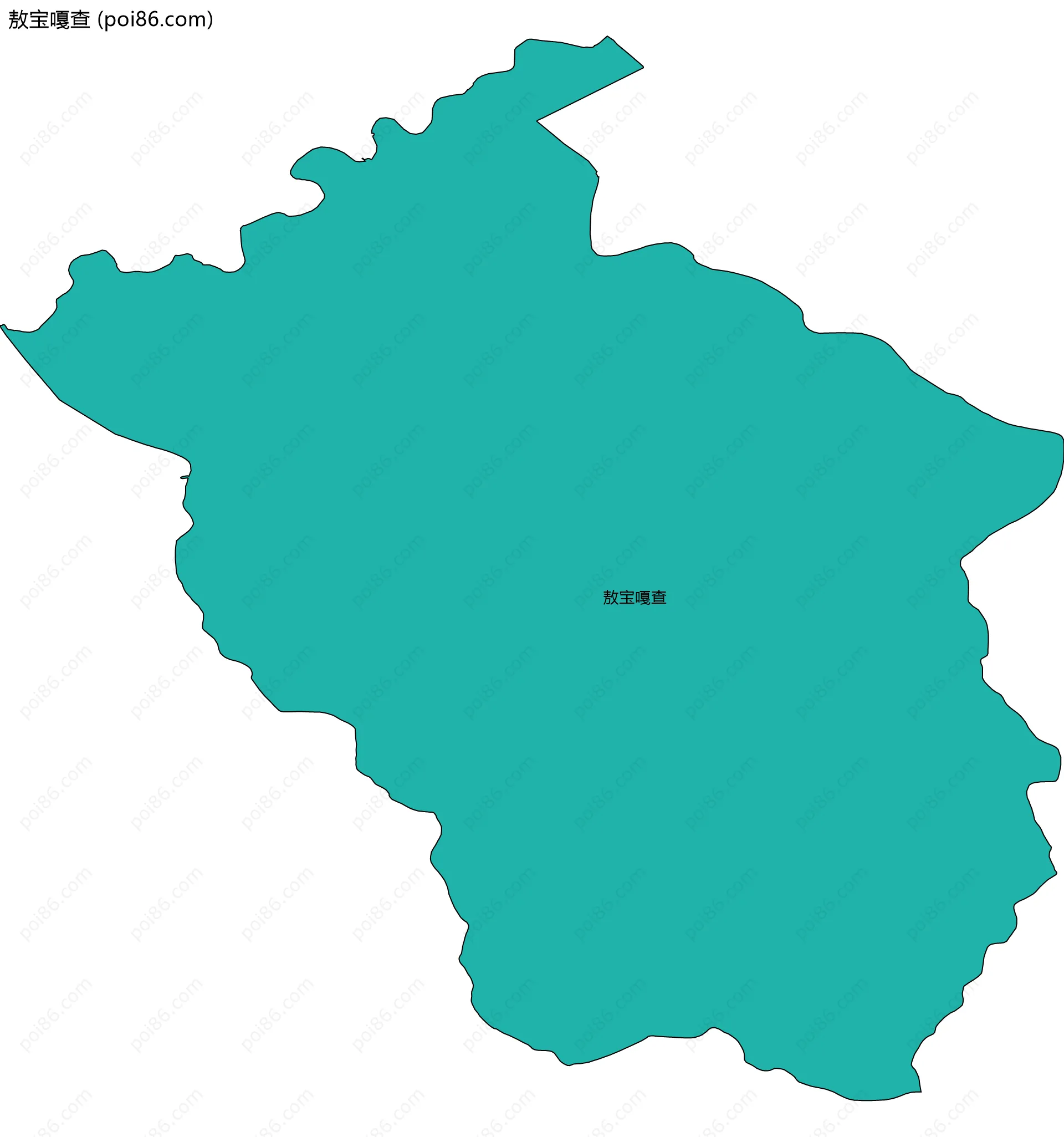 敖宝嘎查边界地图