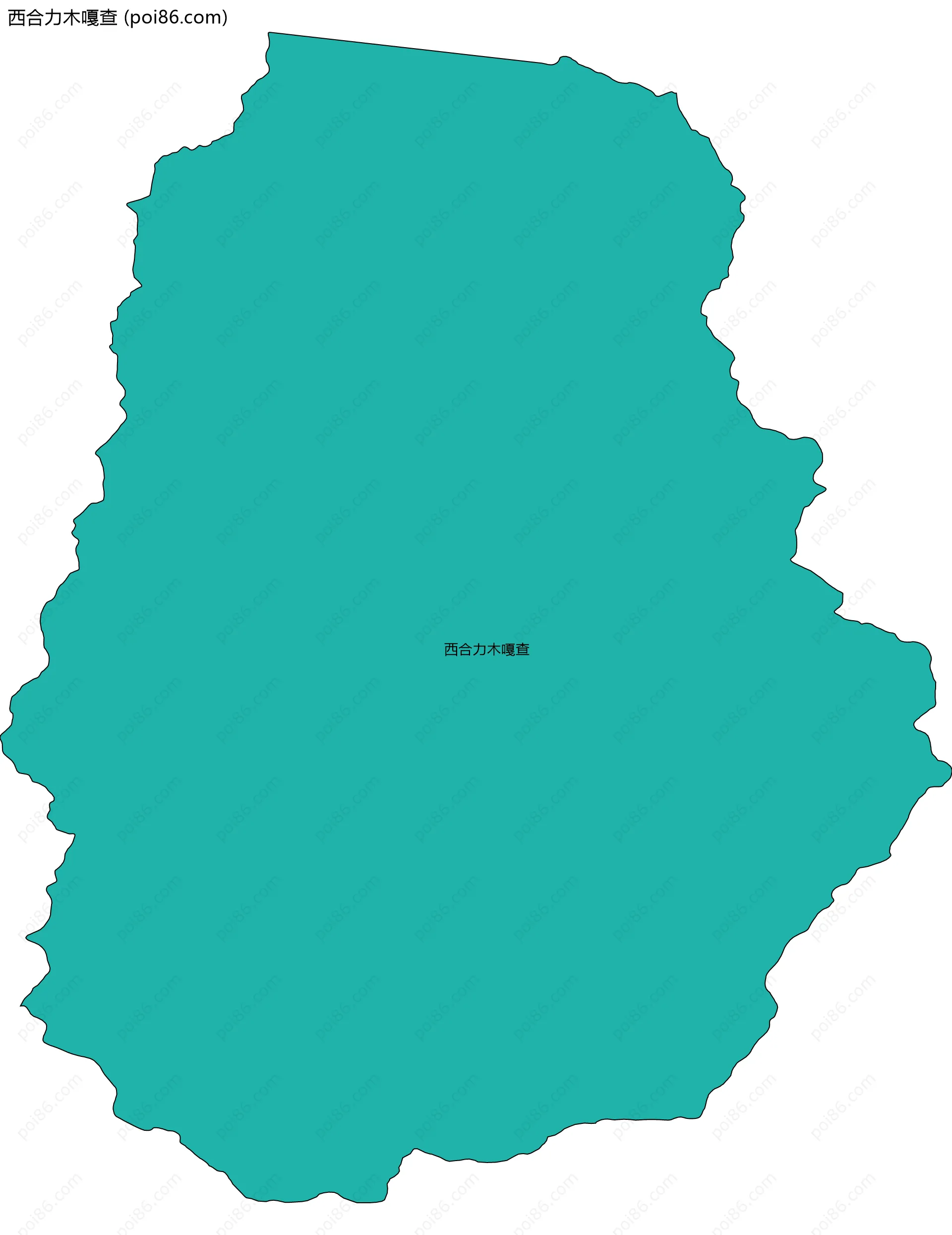 西合力木嘎查边界地图