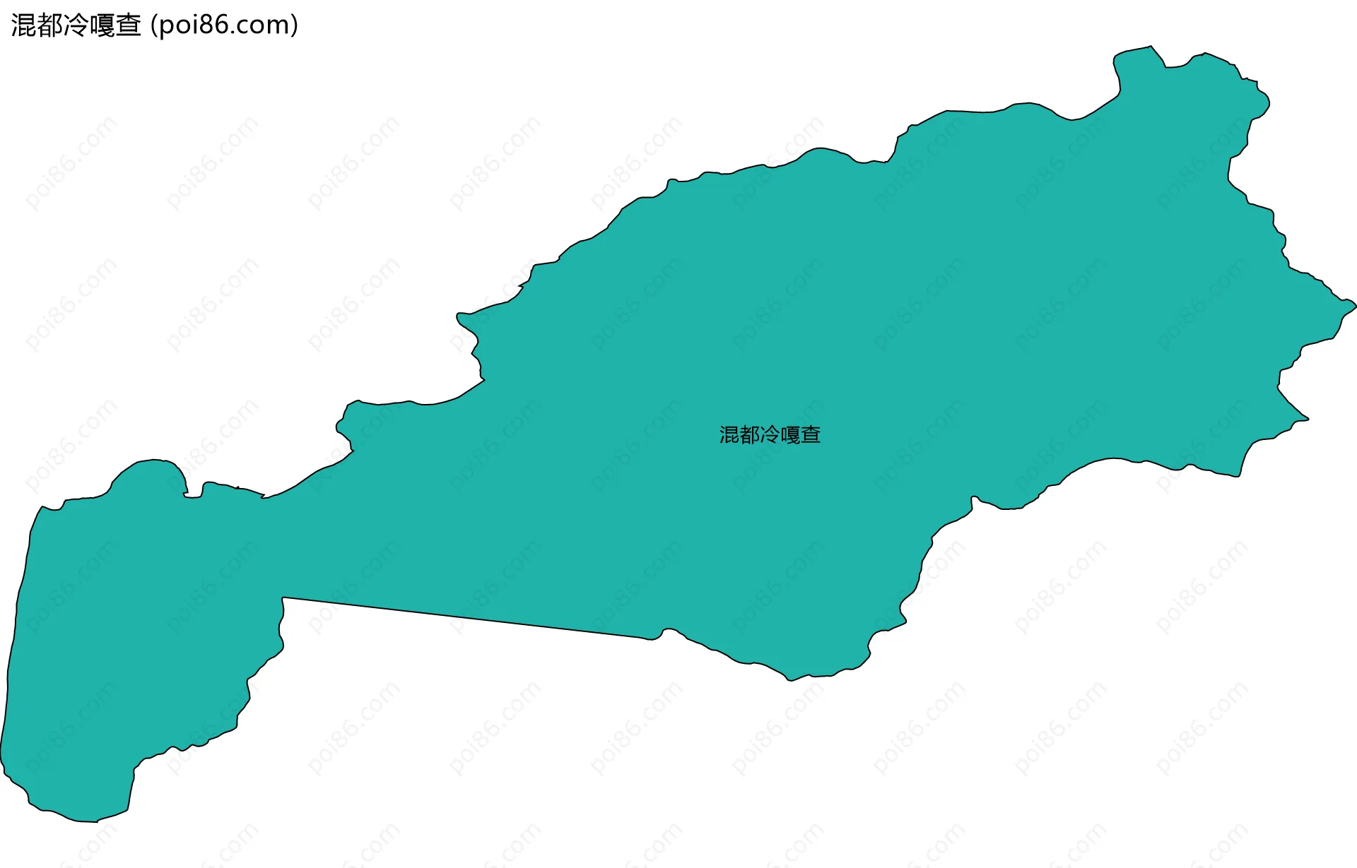 混都冷嘎查边界地图