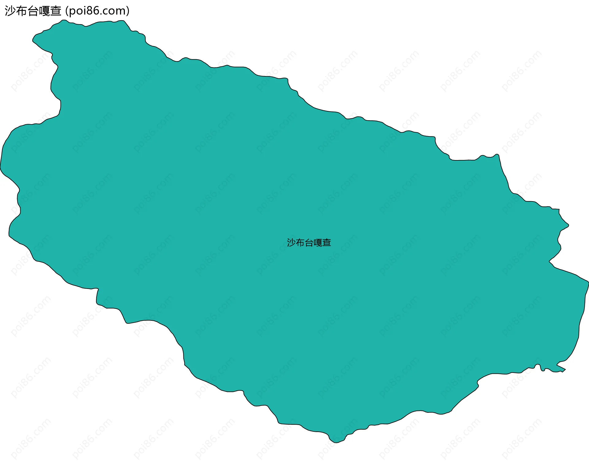 沙布台嘎查边界地图