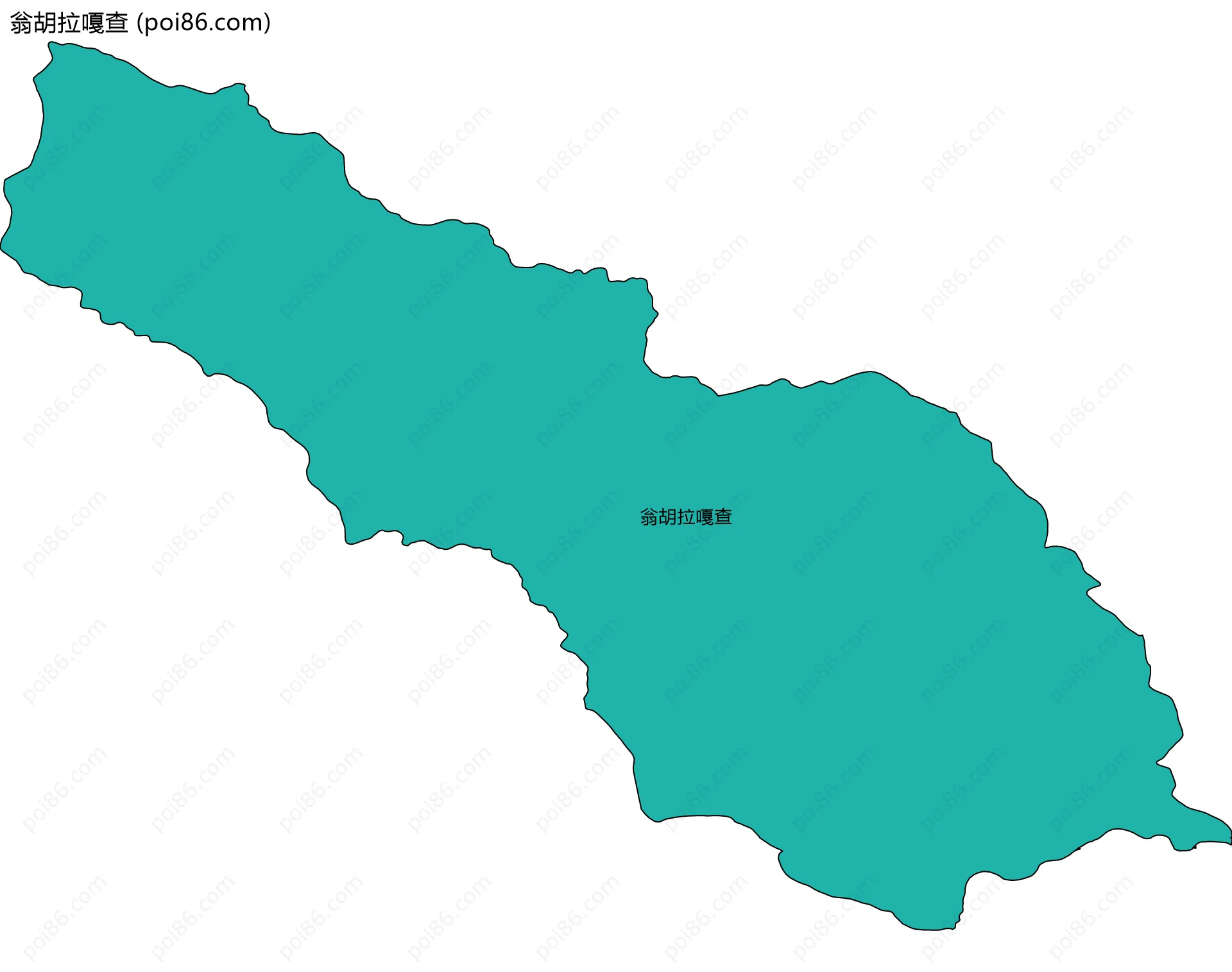 翁胡拉嘎查边界地图