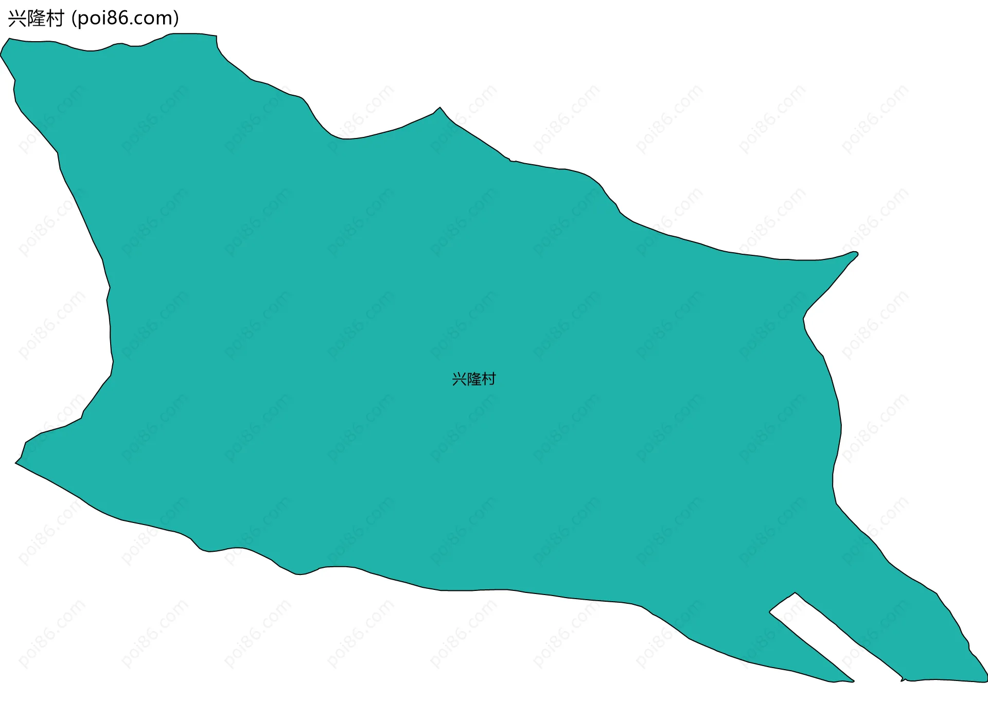 兴隆村边界地图