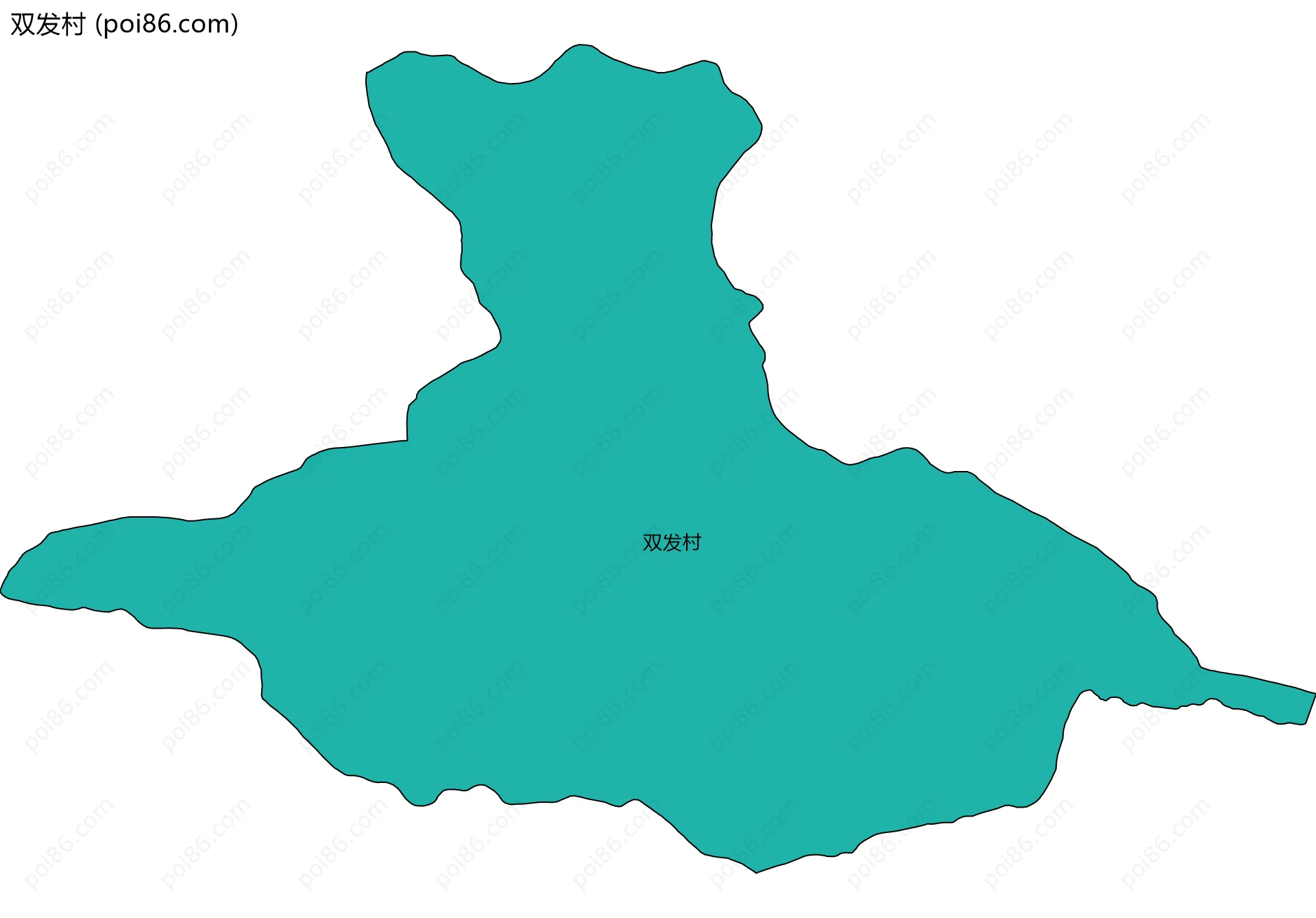 双发村边界地图