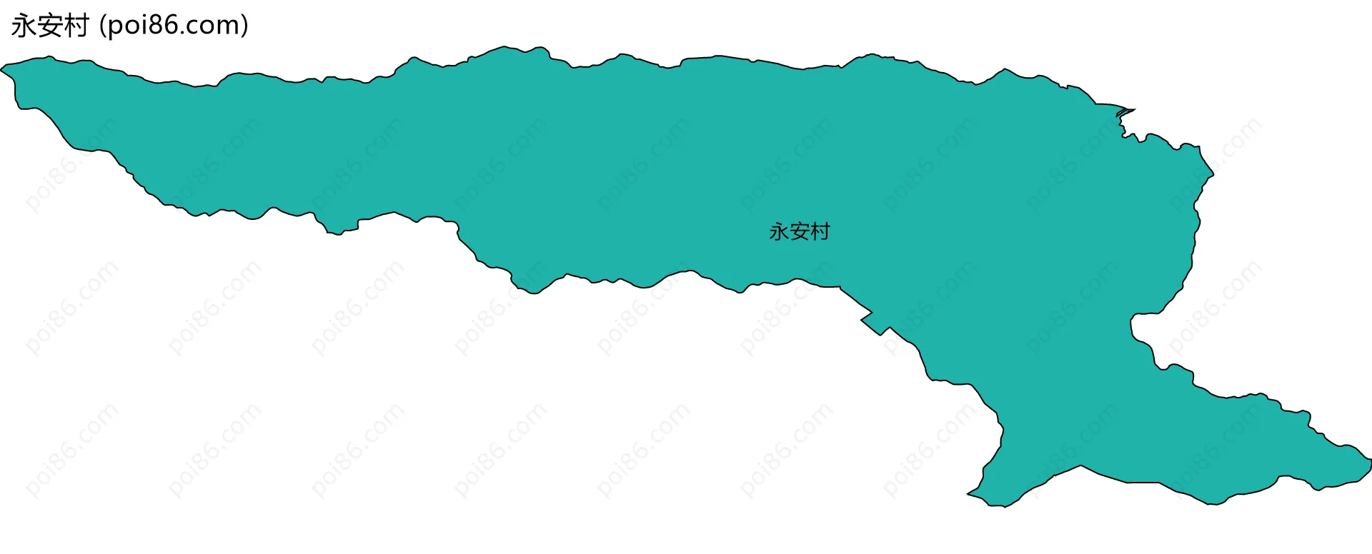 永安村边界地图