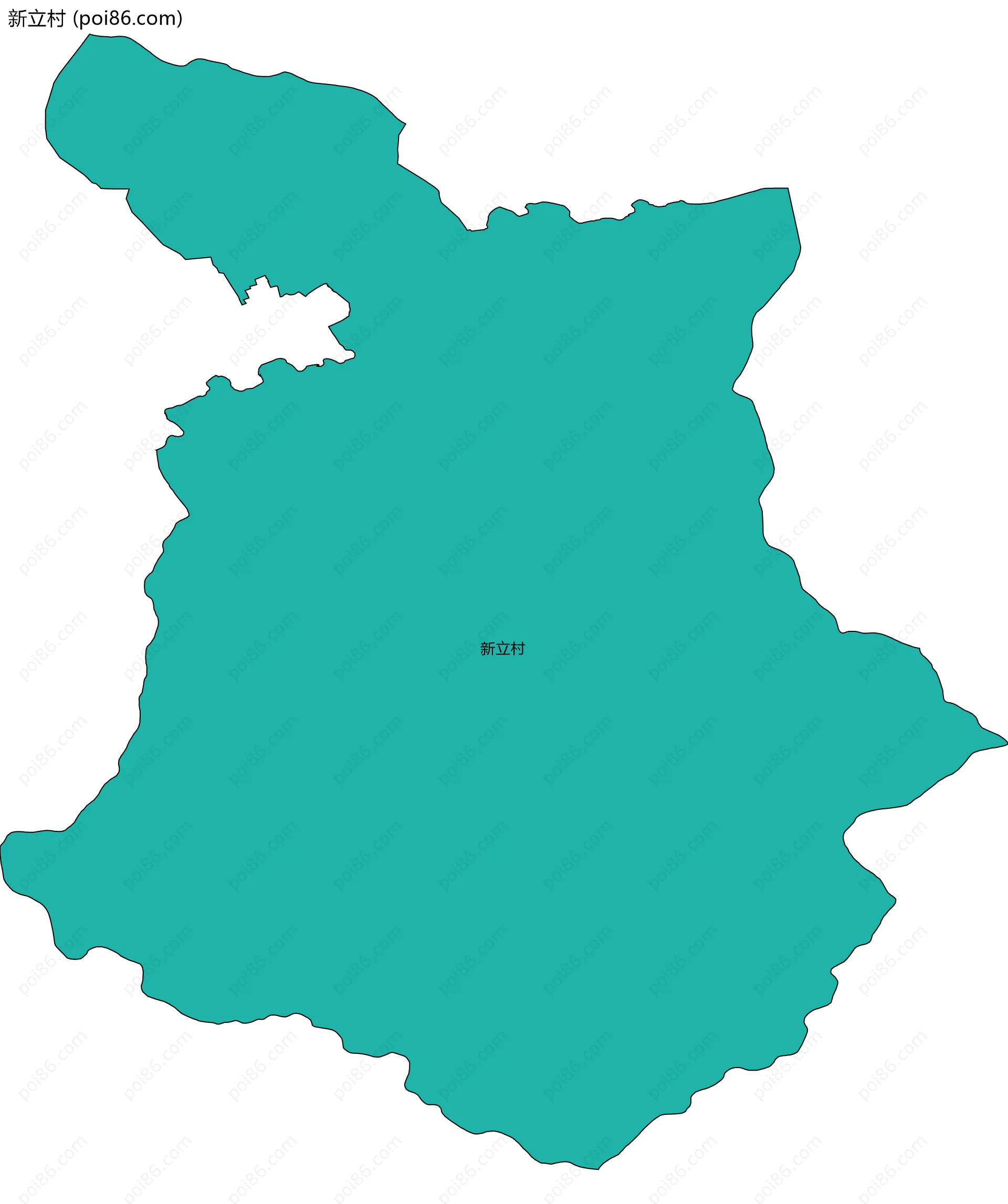 新立村边界地图