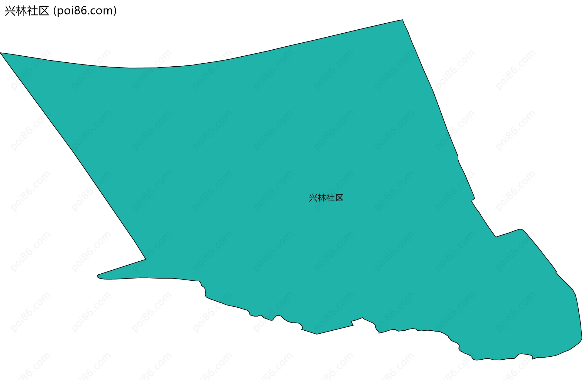 兴林社区边界地图
