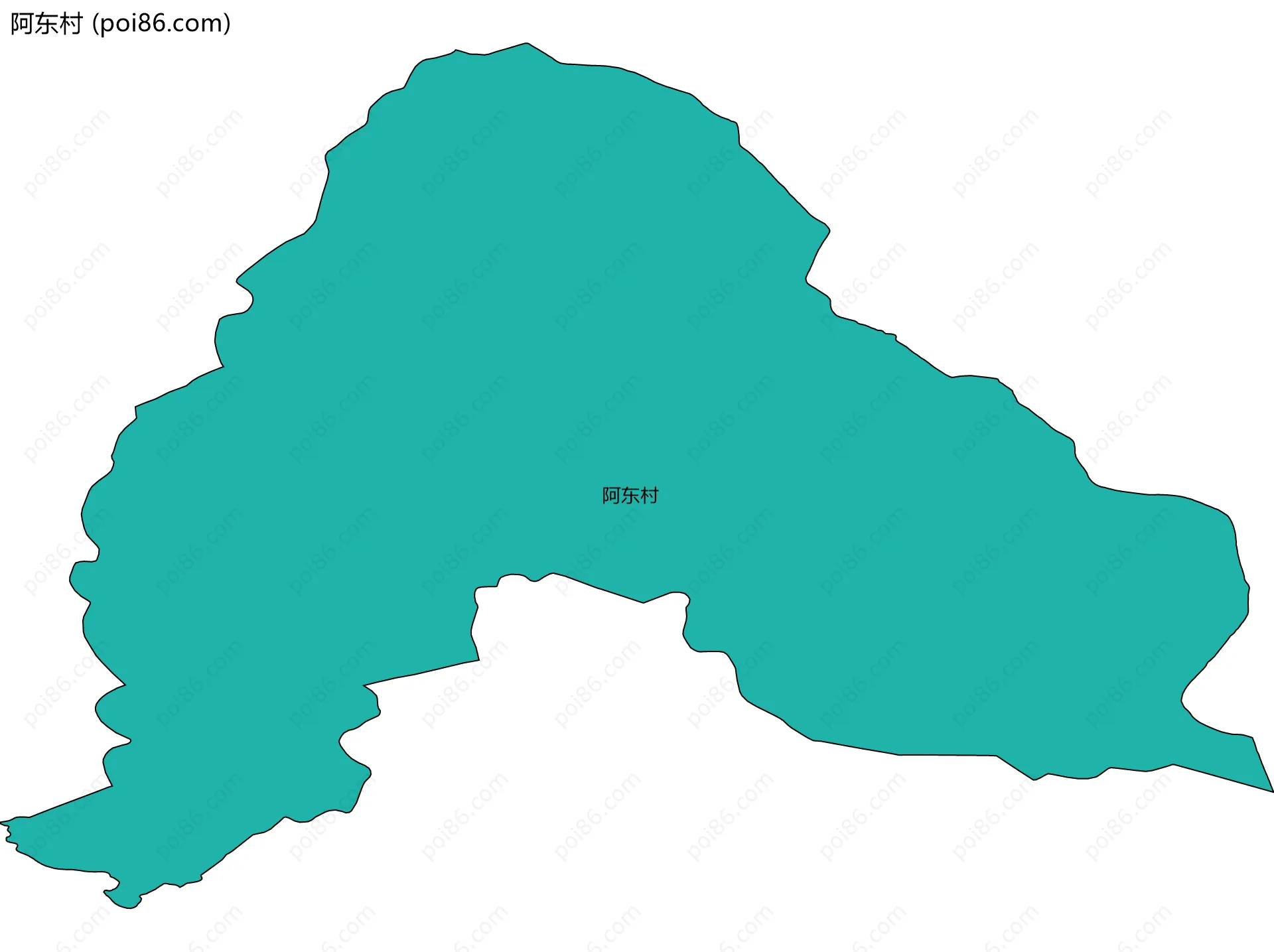 阿东村边界地图