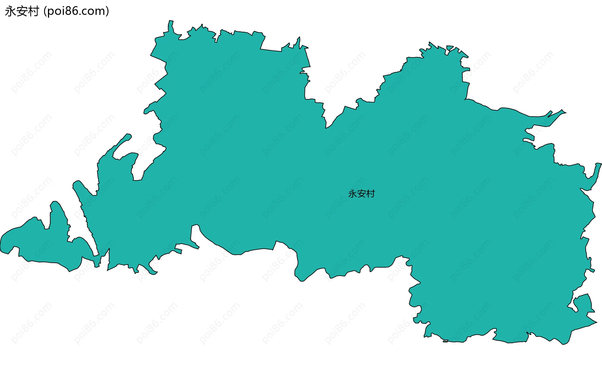 永安村边界地图