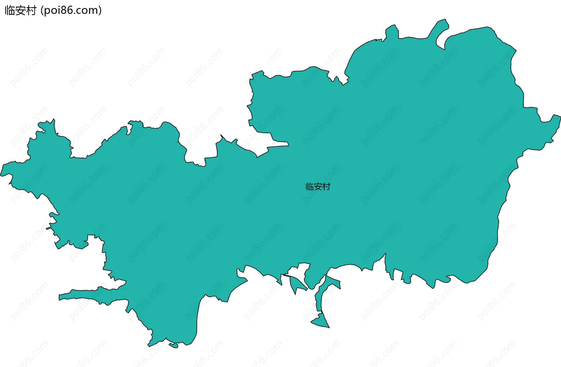 临安村边界地图