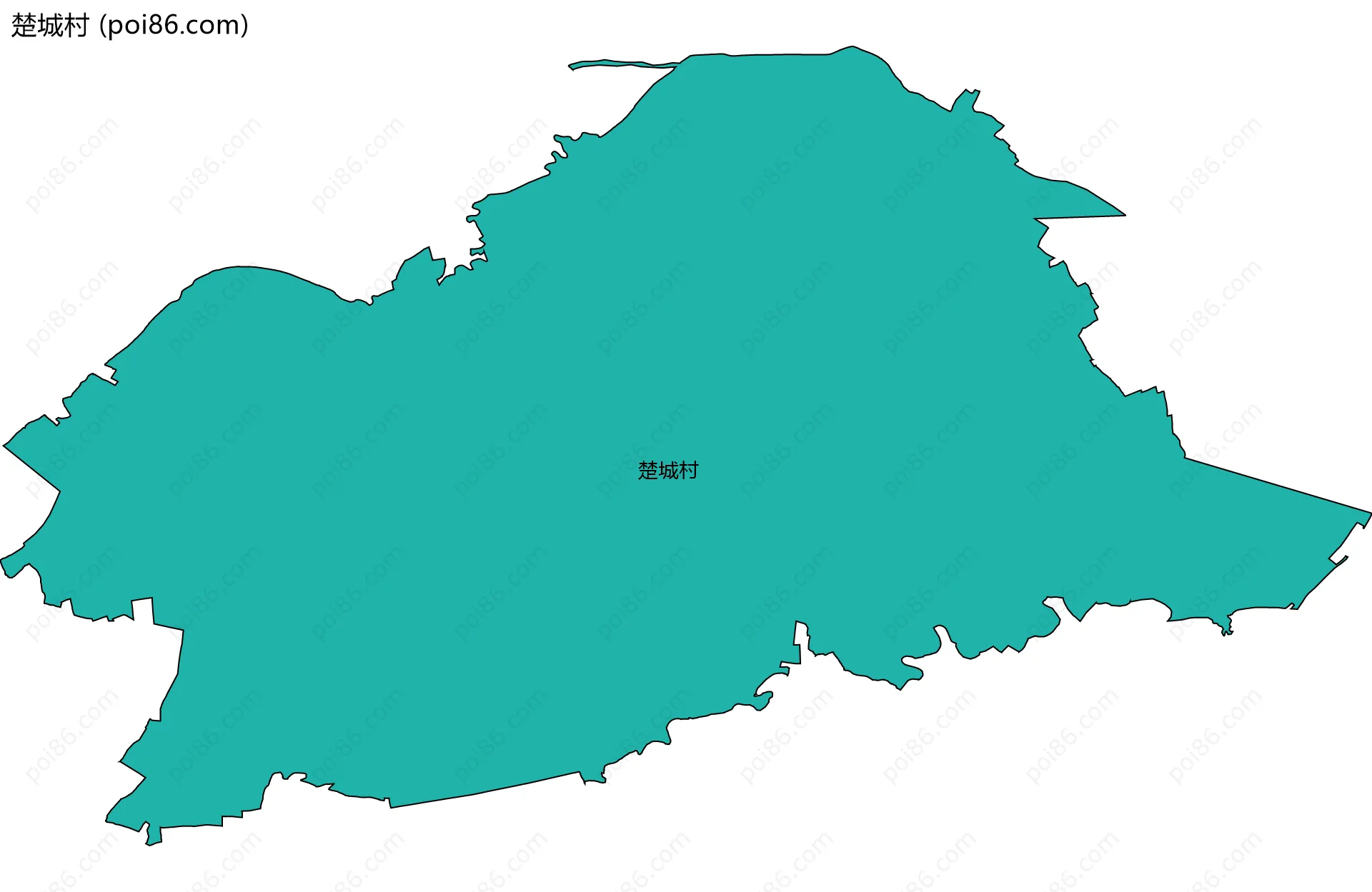 楚城村边界地图